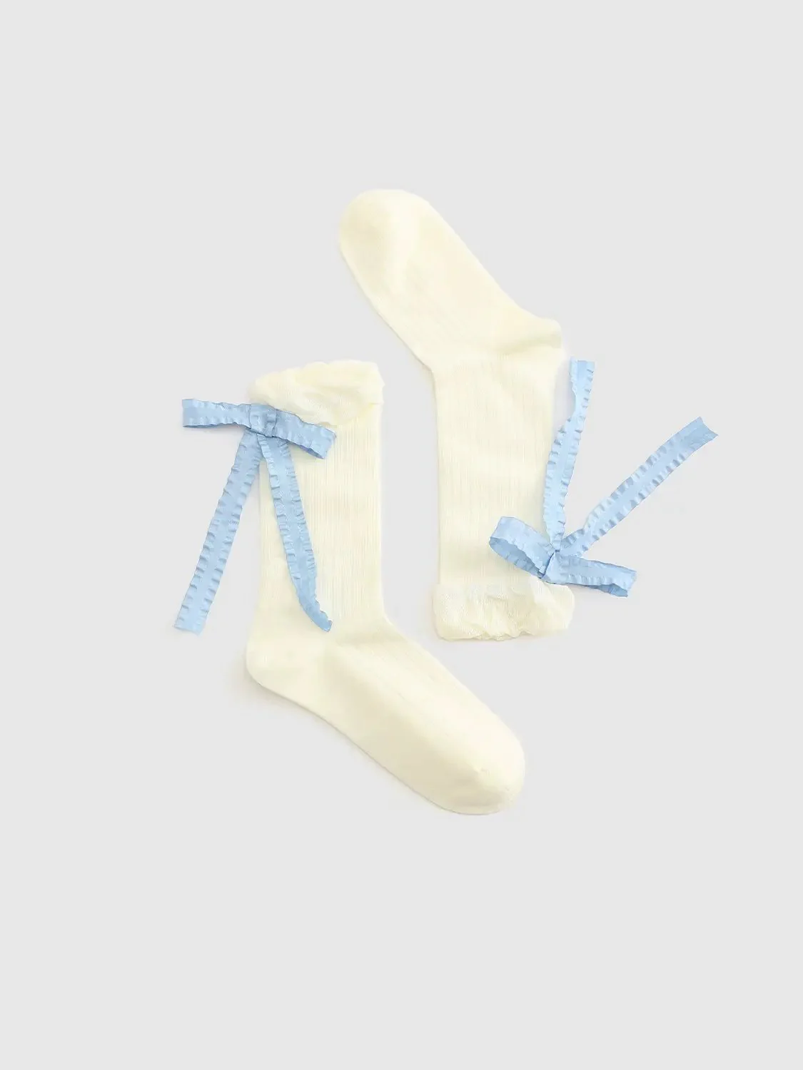 12920-bow-detail-frill-ribbed-socks-8.webp Bow Detail Frill Ribbed Socks