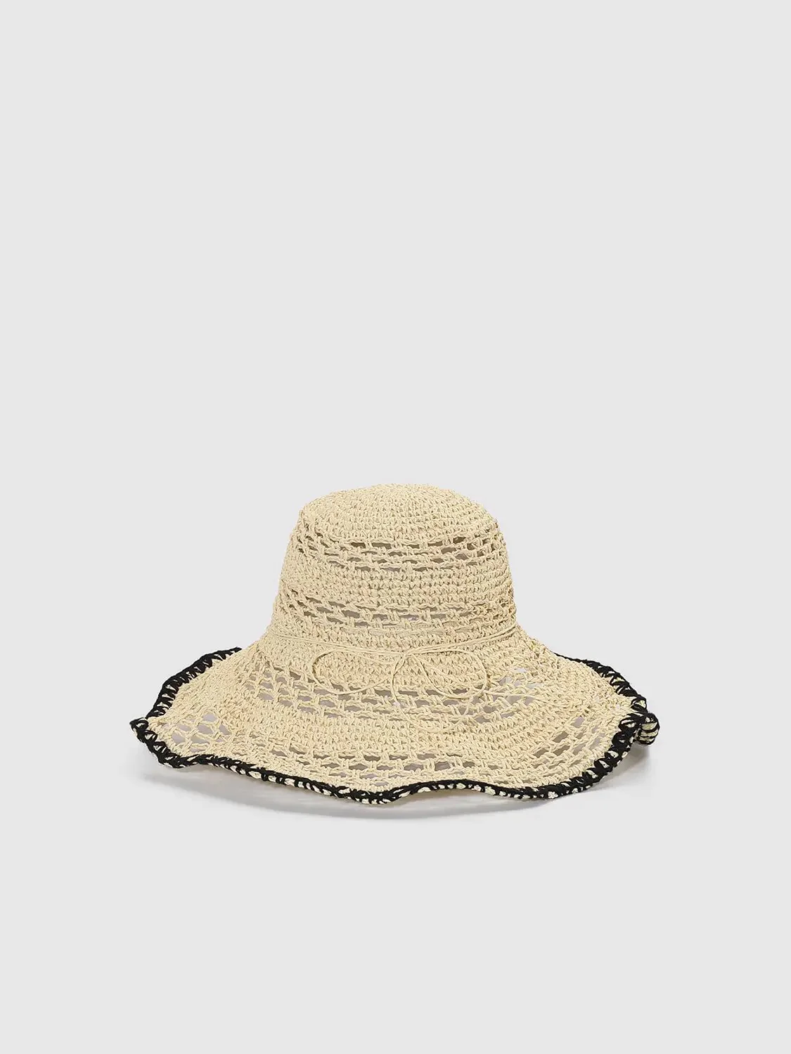 12934-crochet-paper-with-contrast-trim-bucket-hats-1.webp Crochet Paper With Contrast Trim Bucket Hats
