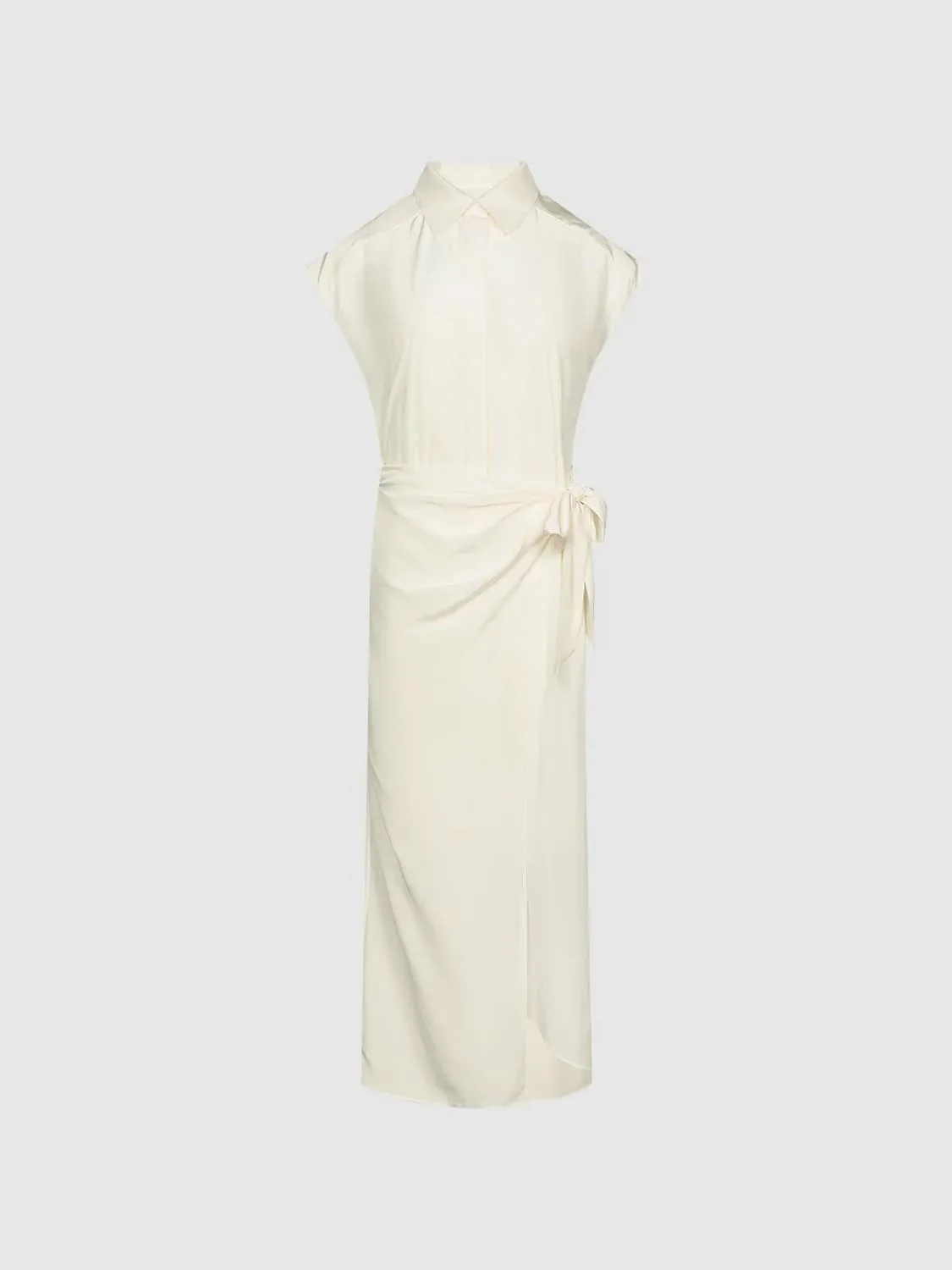 12994-cream-cap-sleeve-silk-blend-wrap-midi-dresses-7.webp Cream Cap Sleeve Silk Blend Wrap Midi Dresses