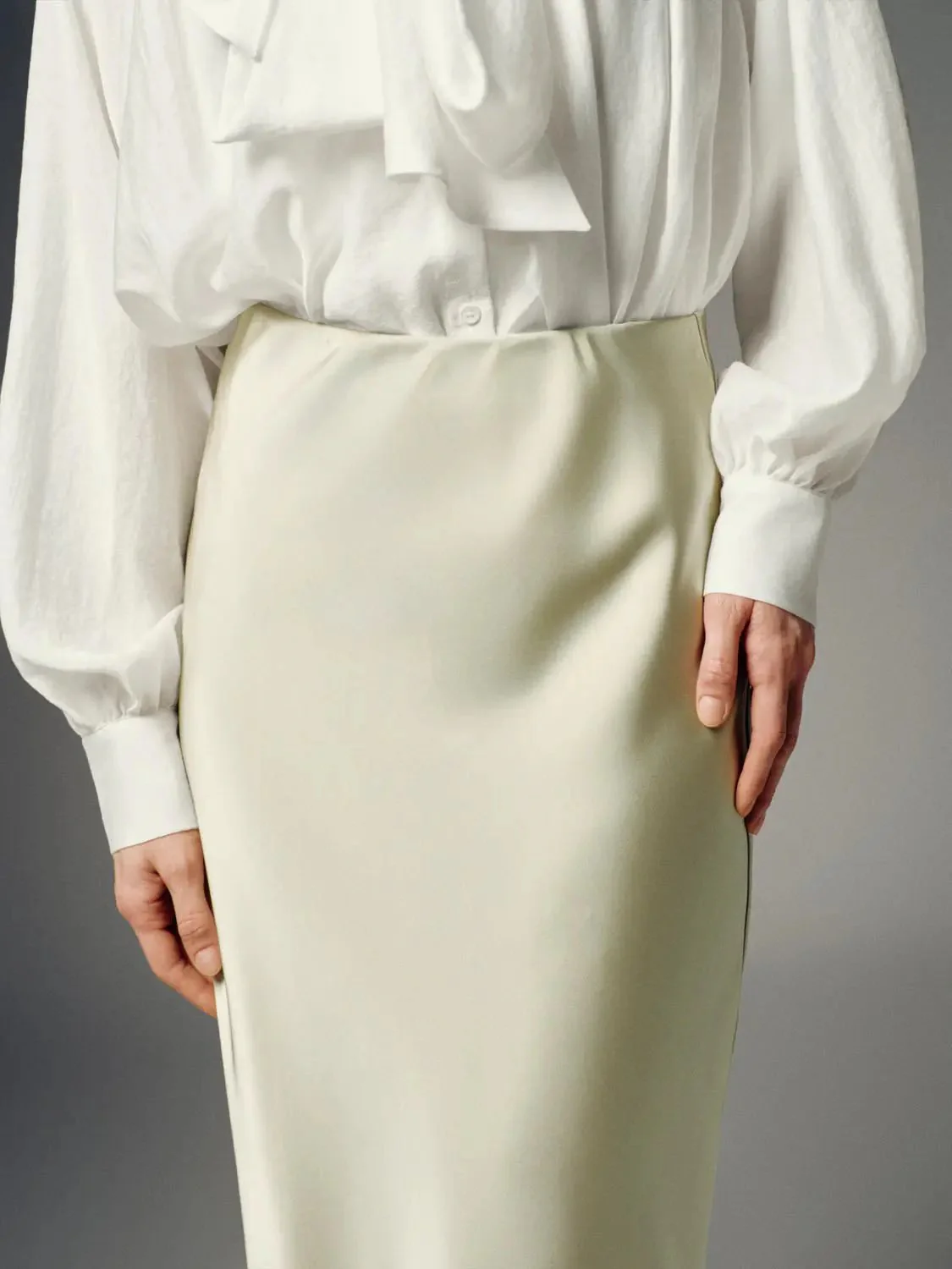 1300-fishtail-satin-finish-modern-elegant-midi-skirt-4.webp Fishtail Satin Finish Modern Elegant Midi Skirt