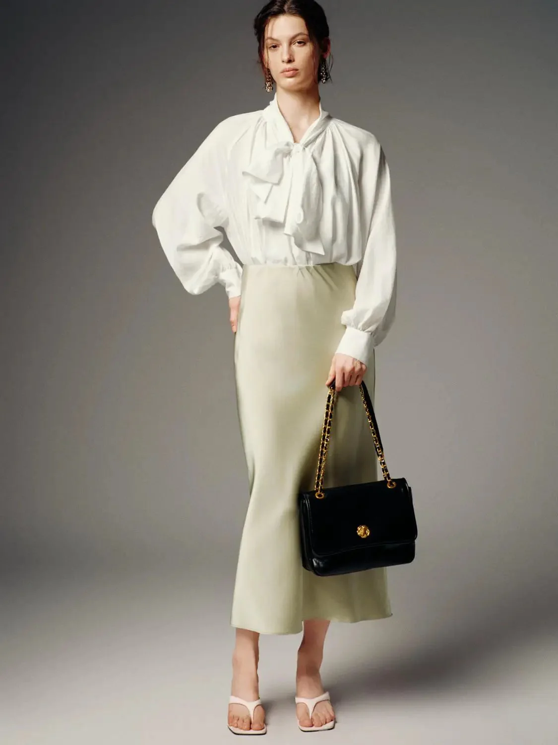1300-fishtail-satin-finish-modern-elegant-midi-skirt-5.webp Fishtail Satin Finish Modern Elegant Midi Skirt