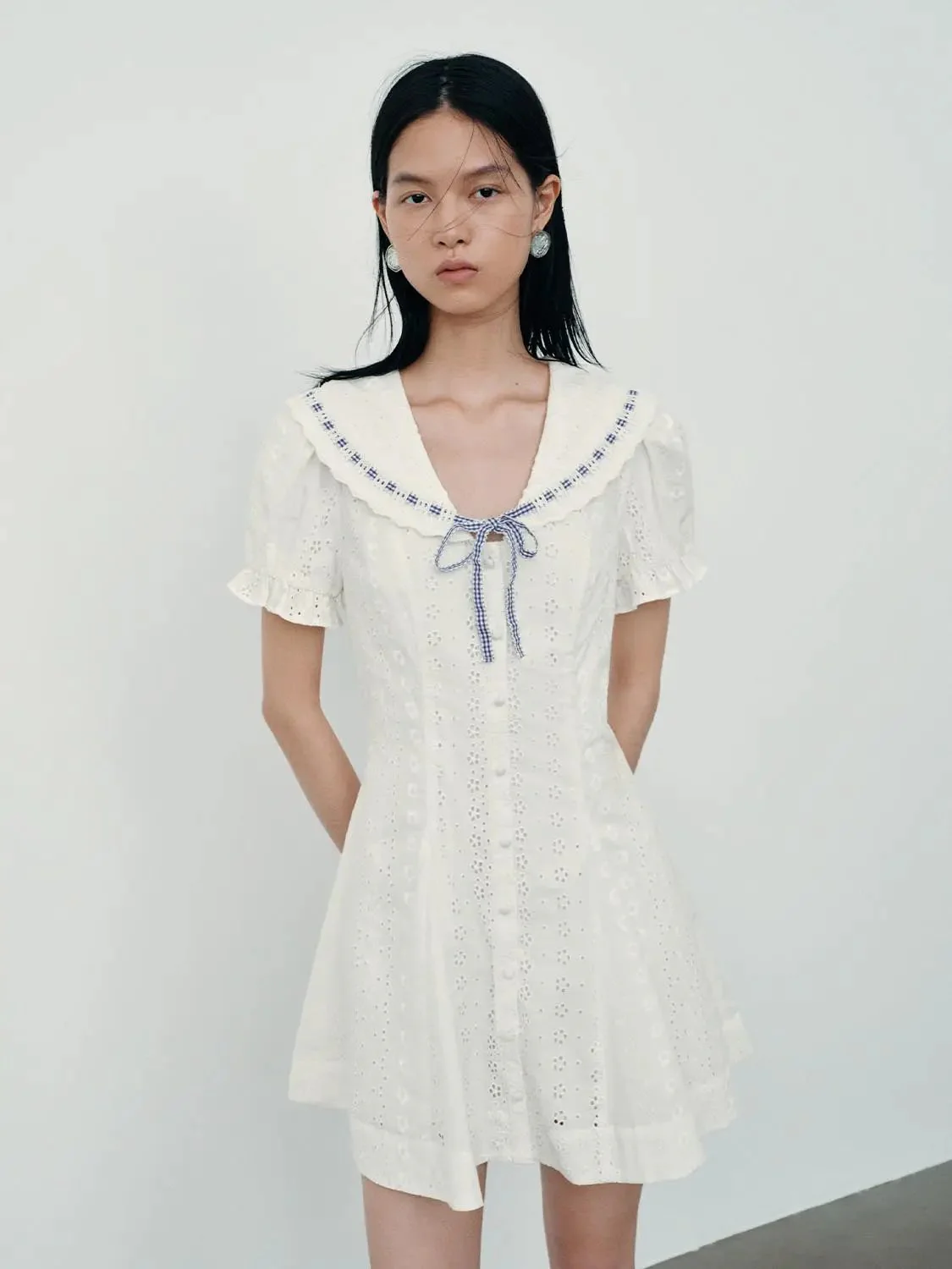 13005-cotton-embroidered-guipure-lace-sailor-collar-dresses-1.webp Cotton Embroidered Guipure Lace Sailor Collar Dresses