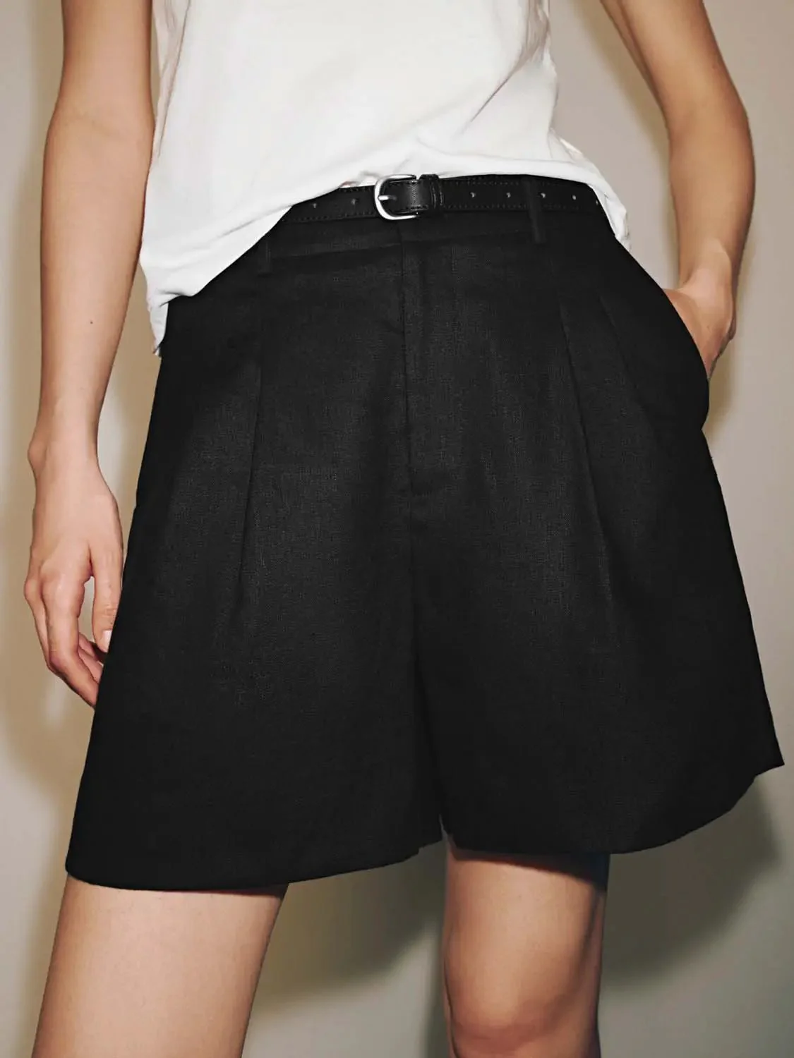 Pleated Shorts