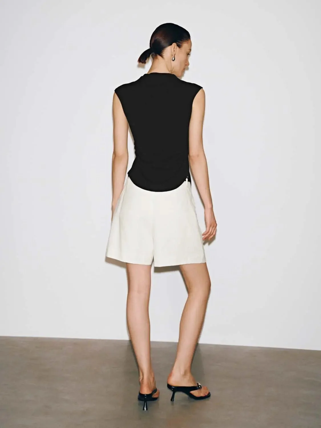 Pleated Shorts