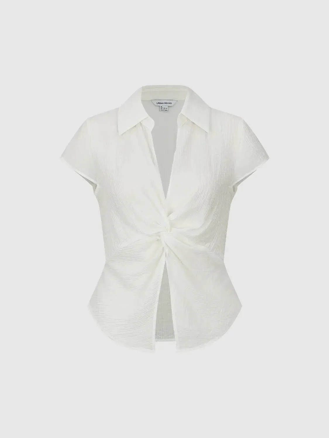 13079-short-sleeve-knot-front-overhead-shirt-1.webp Short Sleeve Knot Front Overhead Shirt