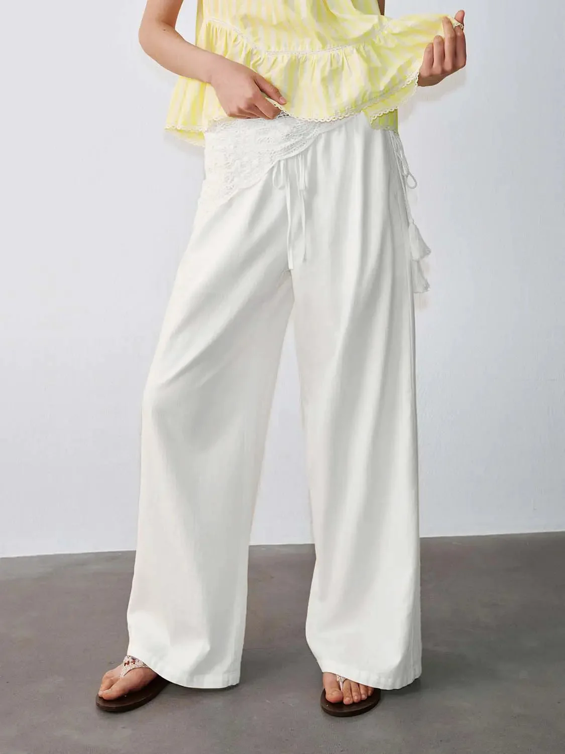 13151-cotton-lace-overlay-wide-leg-tassel-pants-9.webp Cotton Lace Overlay Wide Leg Tassel Pants