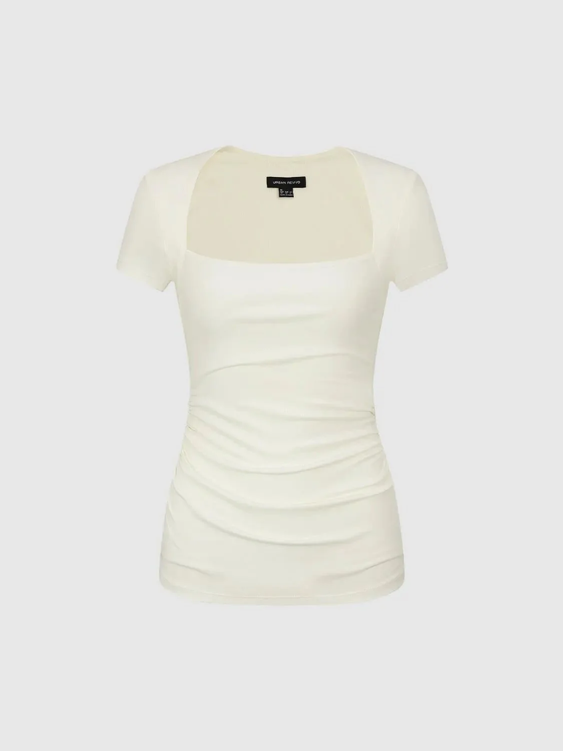 13171-viscose-cotton-blend-square-neck-ruched-skinny-fit-t-shirt-15.webp Viscose Cotton Blend Square Neck Ruched Skinny Fit T Shirt
