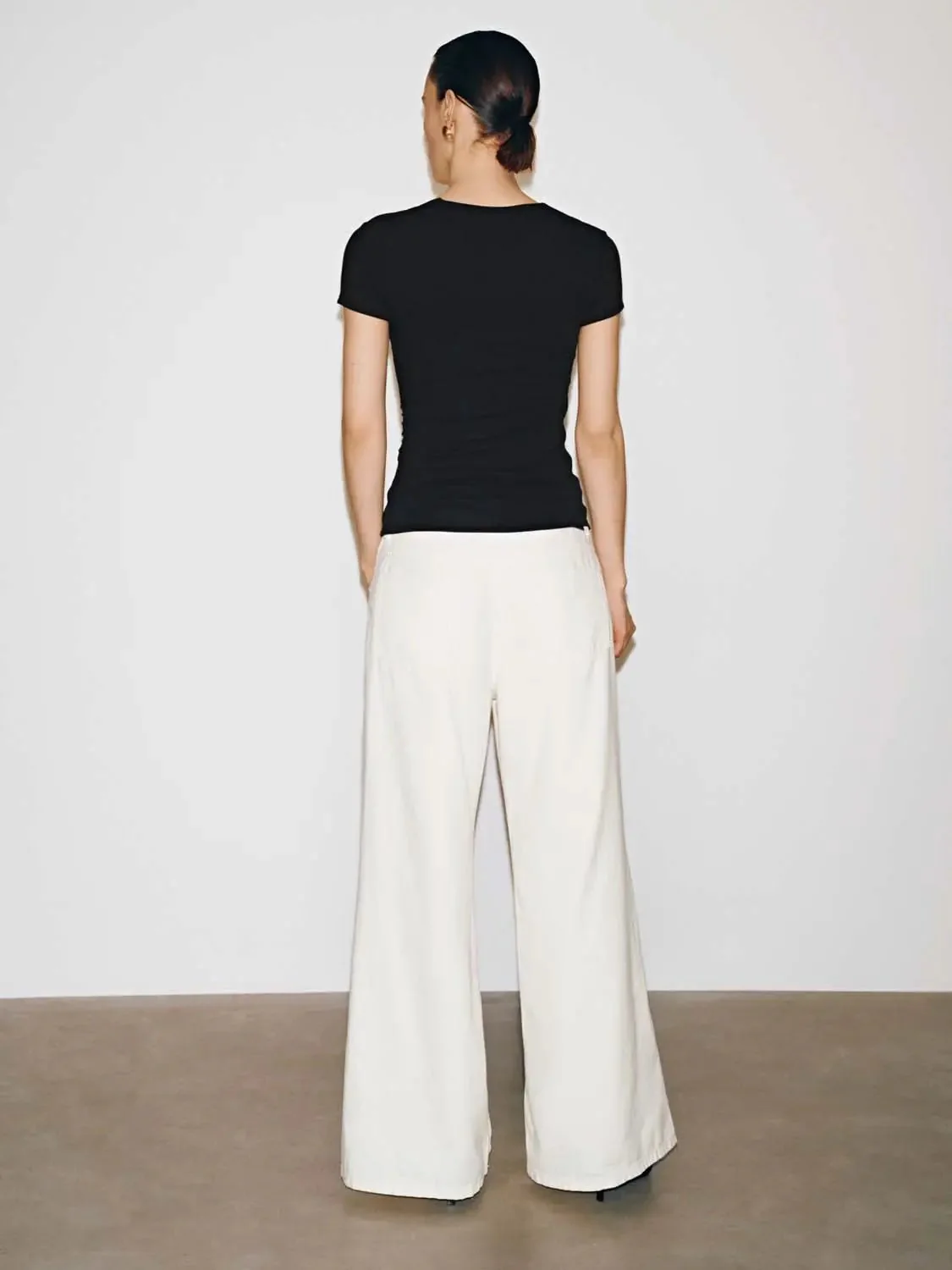 13171-viscose-cotton-blend-square-neck-ruched-skinny-fit-t-shirt-6.webp Viscose Cotton Blend Square Neck Ruched Skinny Fit T Shirt