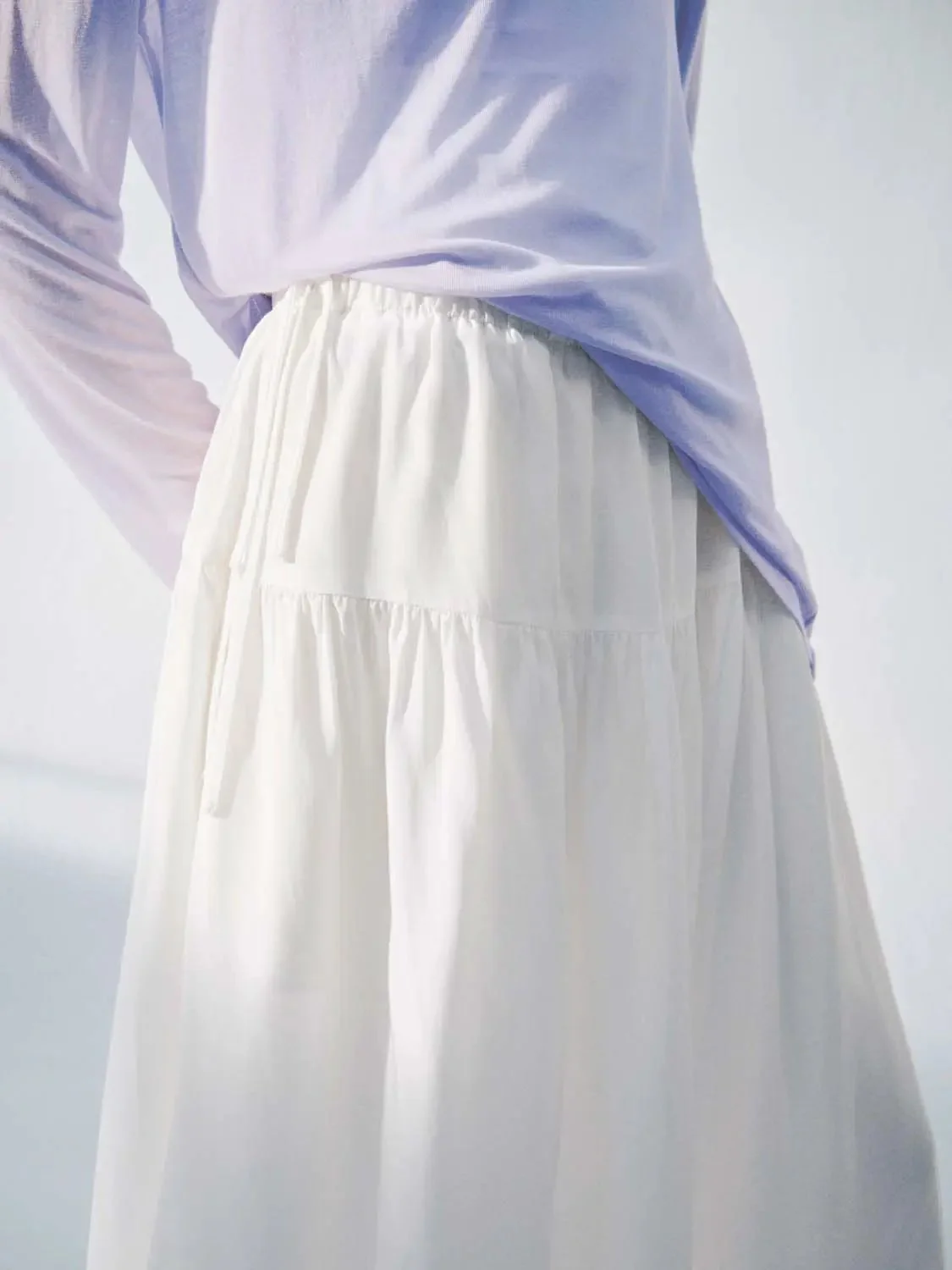 13187-seamed-shirring-detail-pull-on-a-line-midi-skirts-10.webp Seamed Shirring Detail Pull On A-Line Midi Skirts