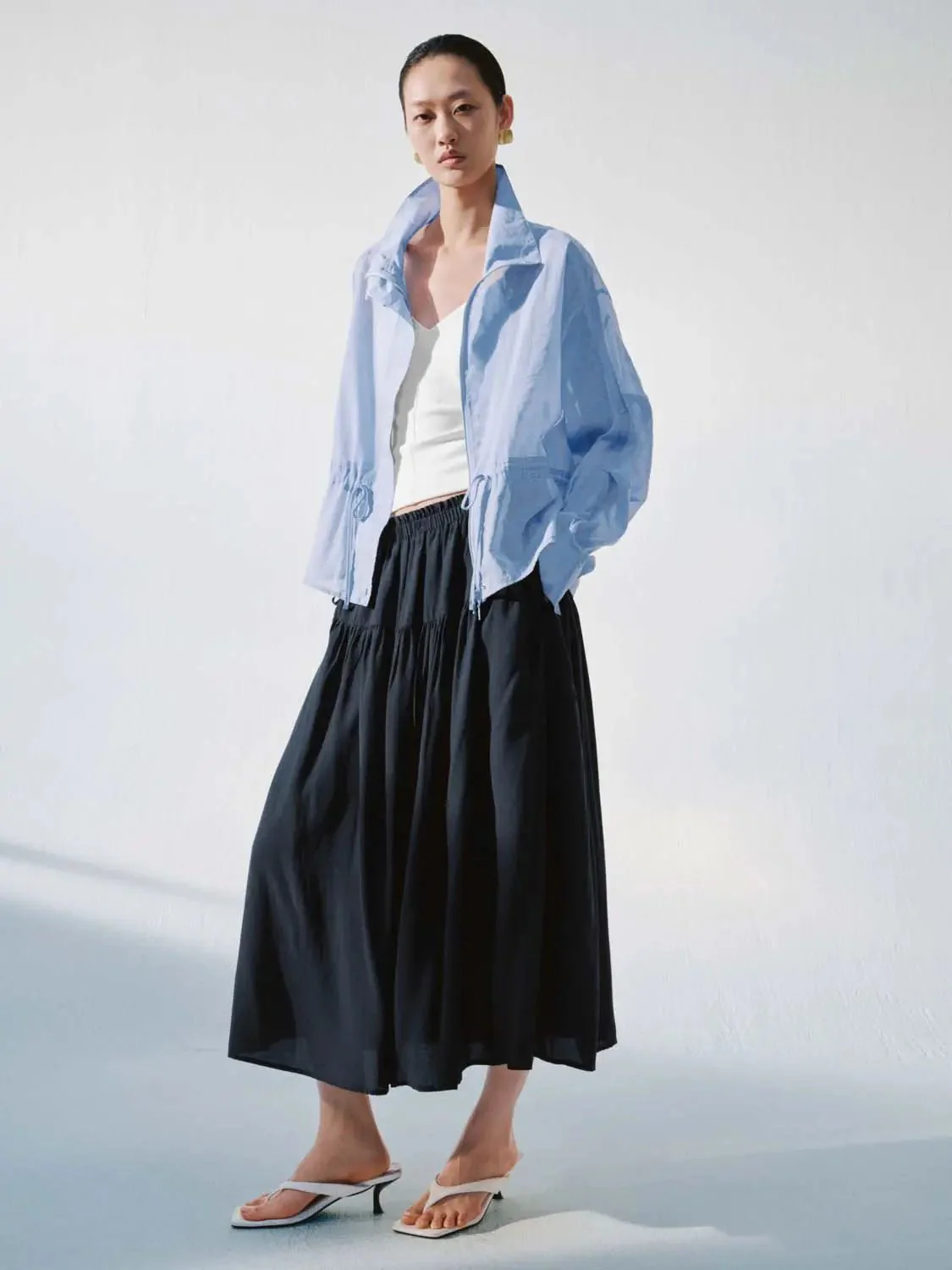 13187-seamed-shirring-detail-pull-on-a-line-midi-skirts-15.webp Seamed Shirring Detail Pull On A-Line Midi Skirts