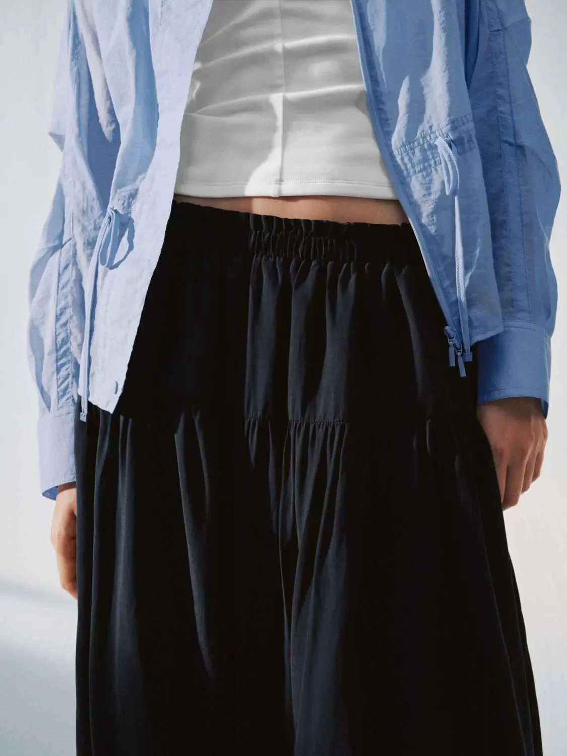 13187-seamed-shirring-detail-pull-on-a-line-midi-skirts-17.webp Seamed Shirring Detail Pull On A-Line Midi Skirts