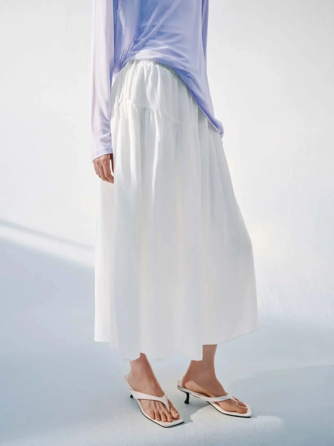 13187-seamed-shirring-detail-pull-on-a-line-midi-skirts-6.webp Seamed Shirring Detail Pull On A-Line Midi Skirts