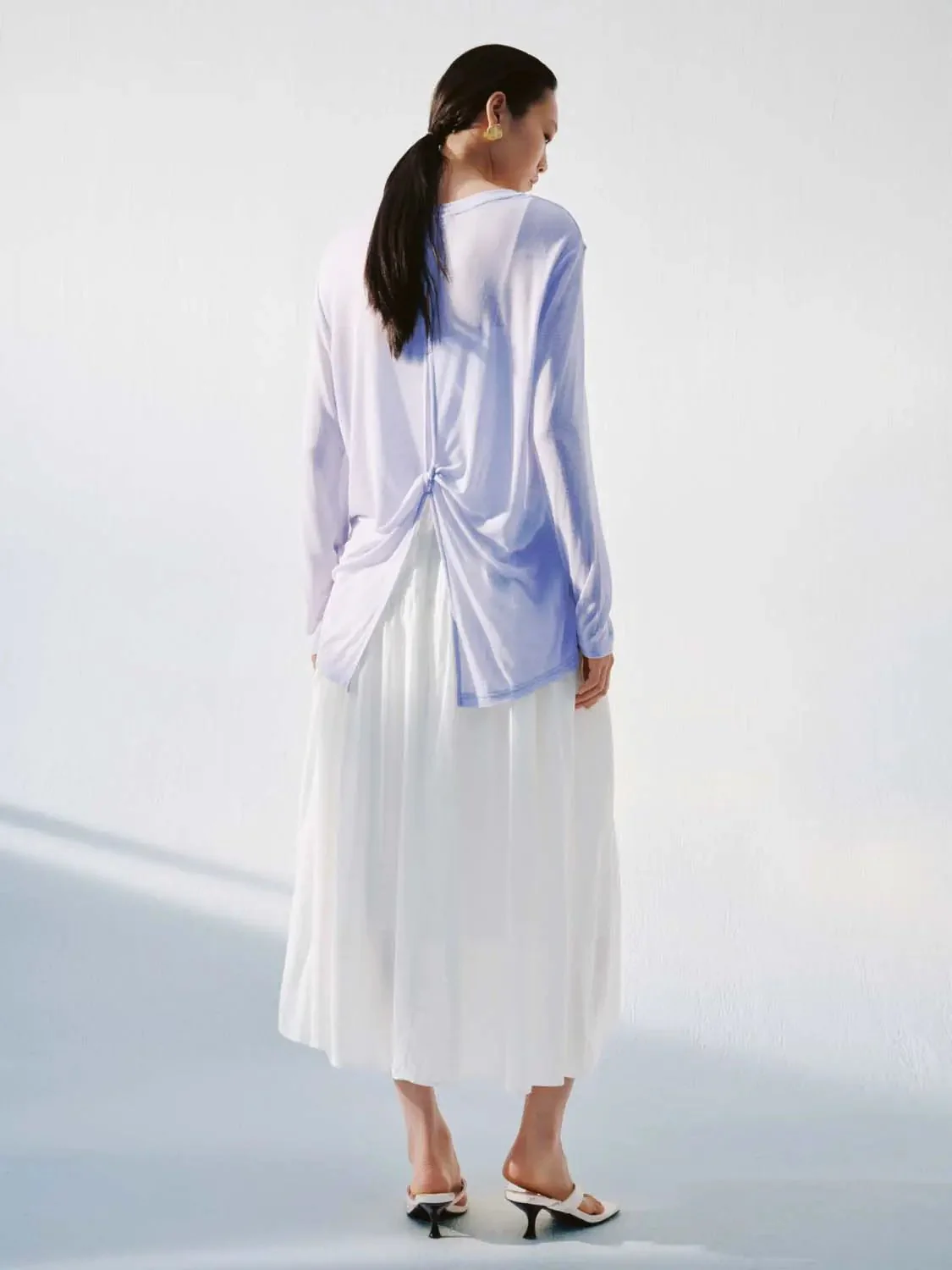 13187-seamed-shirring-detail-pull-on-a-line-midi-skirts-9.webp Seamed Shirring Detail Pull On A-Line Midi Skirts
