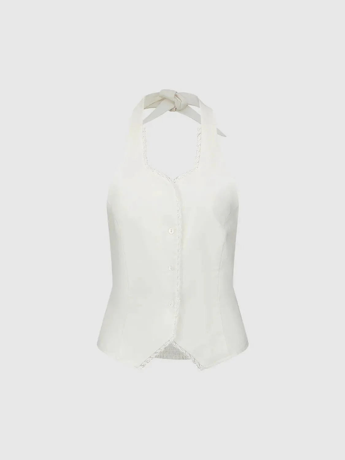 13216-linen-blend-halter-neck-lace-trim-sleeveless-shirts-7.webp Linen Blend Halter Neck Lace Trim Sleeveless Shirts