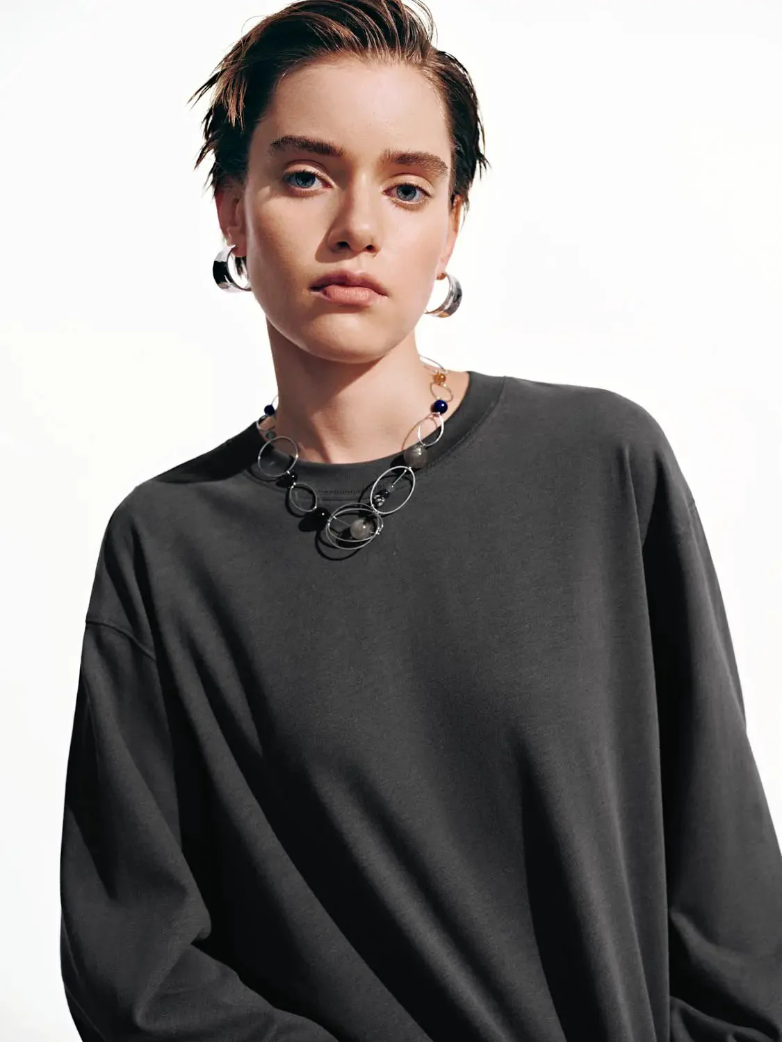 13284-cotton-lyocell-crew-neck-long-sleeve-t-shirts-3.webp Cotton Lyocell Crew Neck Long Sleeve T Shirts