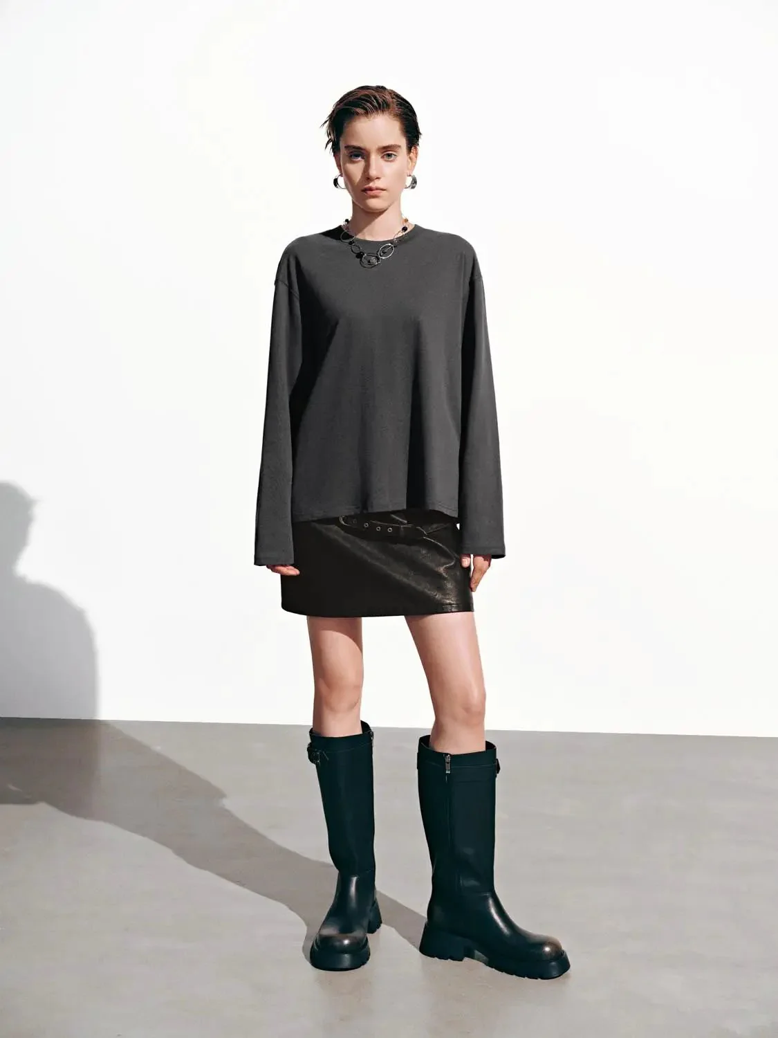 13284-cotton-lyocell-crew-neck-long-sleeve-t-shirts-4.webp Cotton Lyocell Crew Neck Long Sleeve T Shirts