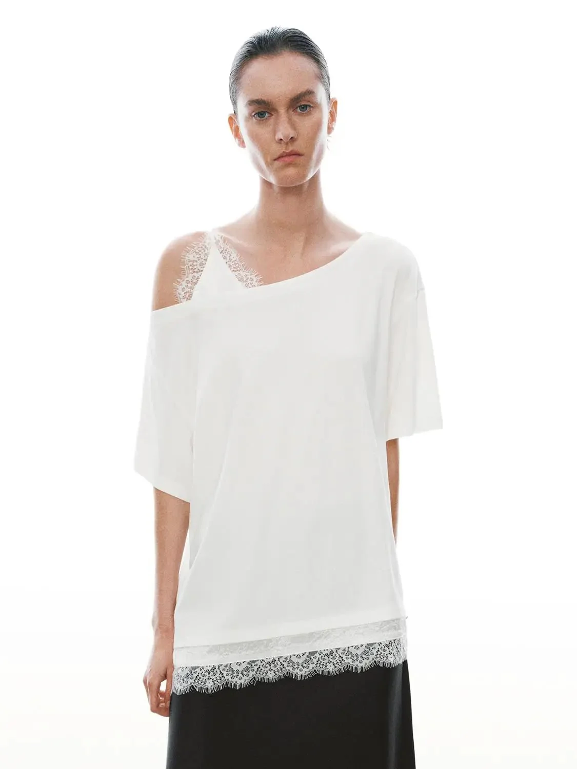 13310-laced-one-shoulder-top-with-lace-hem-t-shirt-1.webp Laced One Shoulder Top With Lace Hem T Shirt