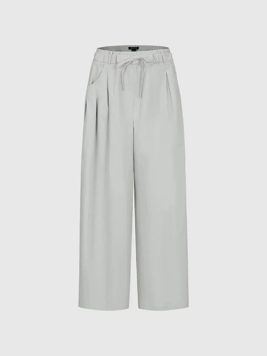 1332-drawstring-pleat-detail-wide-leg-pants-with-slight-stretch-2.webp Drawstring Pleat Detail Wide Leg Pants With Slight Stretch