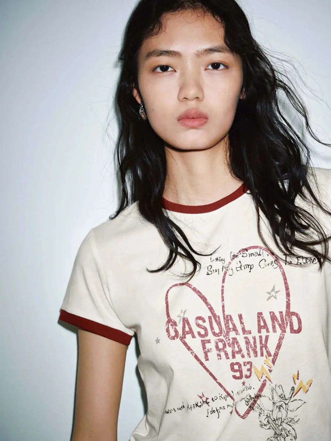 Heart Graphic With Handwritten Text Tee