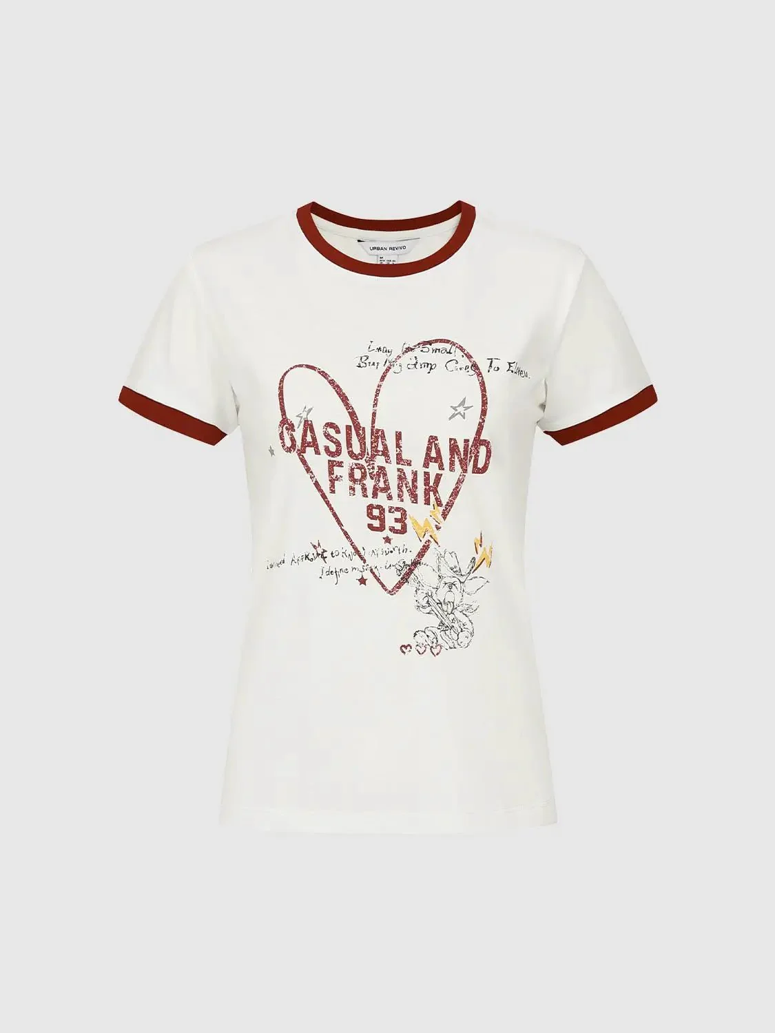 Heart Graphic With Handwritten Text Tee