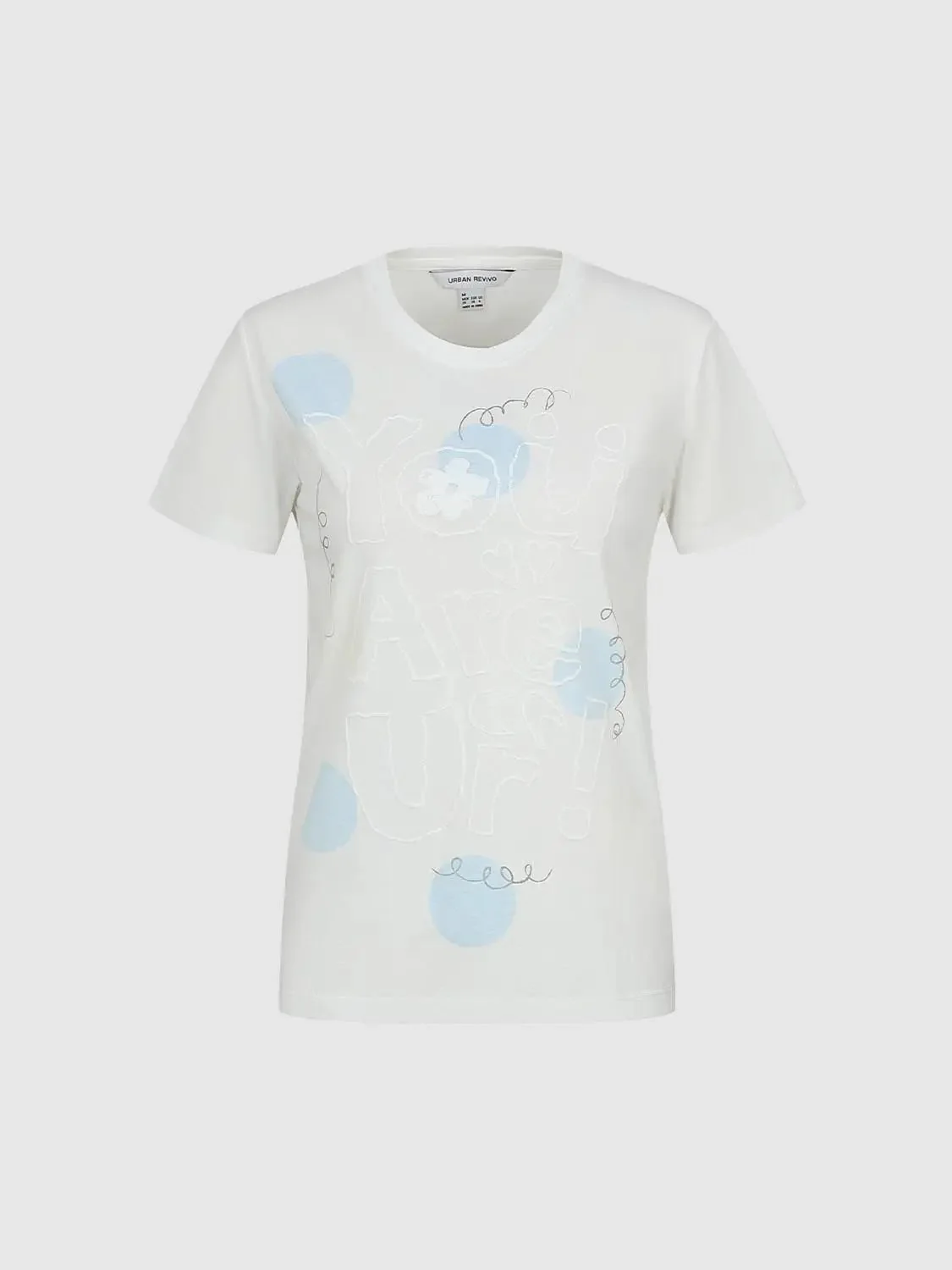 Cotton Blend Graphic Print Crew Neck T Shirts
