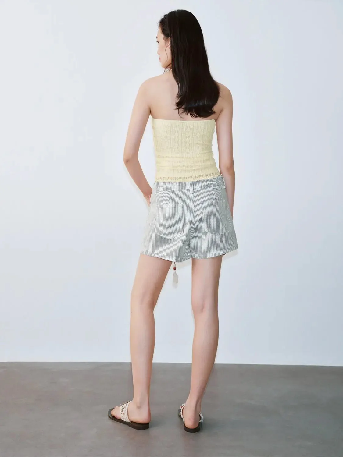 Halter Neck Bandeau Tops With Lightweight Slight Stretch Fabric