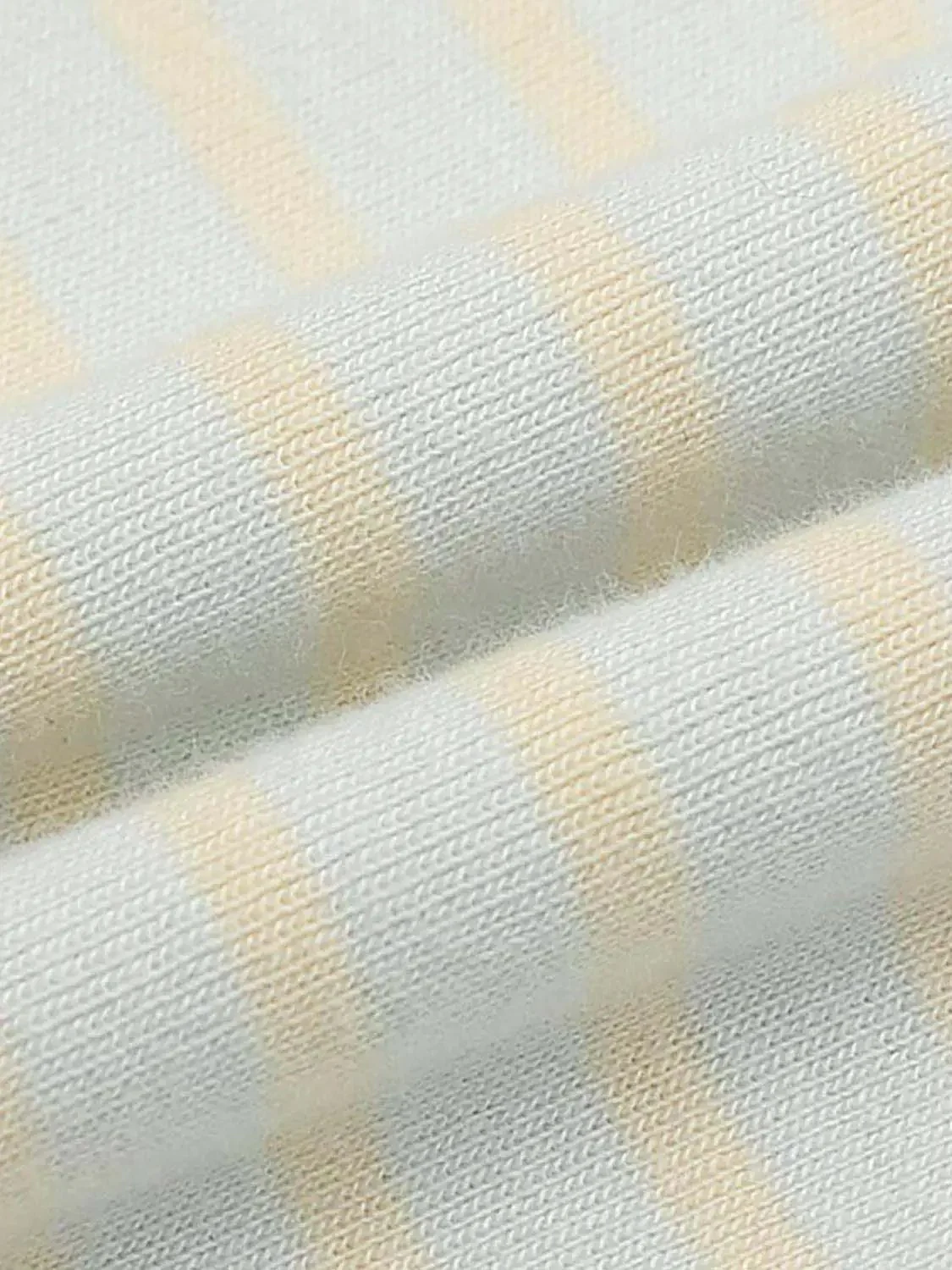 Striped Embroidered Ruched Cotton T Shirt