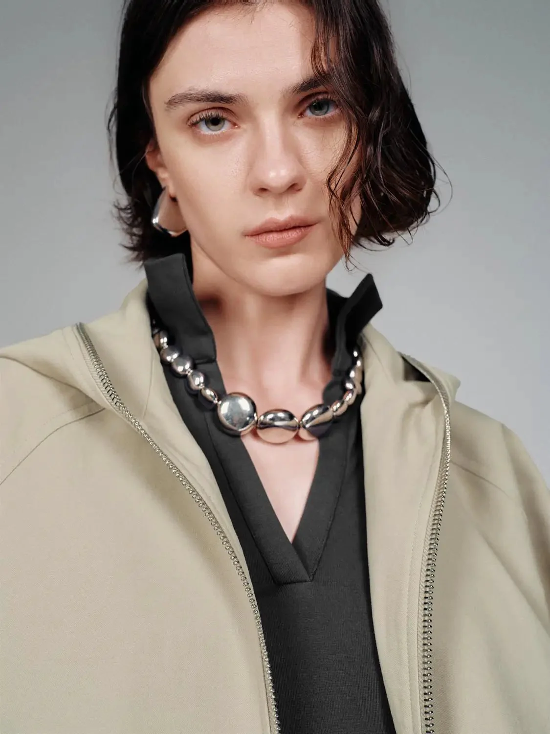 1357-hooded-bubble-hem-bomber-jackets-3.webp Hooded Bubble Hem Bomber Jackets