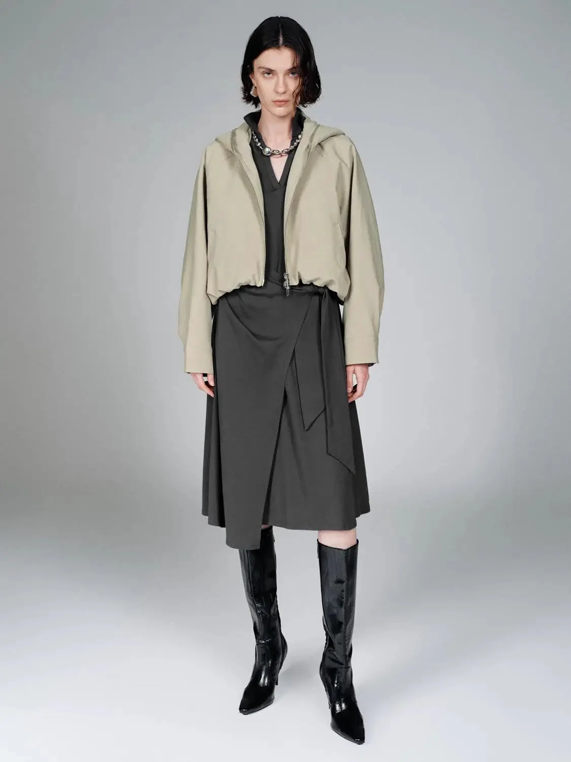 1357-hooded-bubble-hem-bomber-jackets-5.webp Hooded Bubble Hem Bomber Jackets