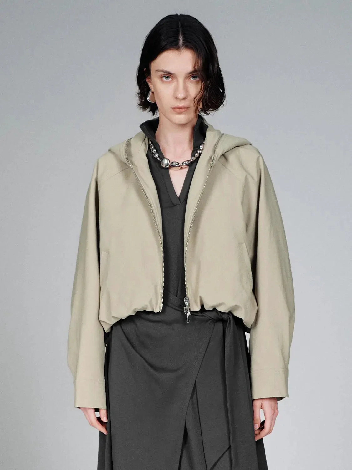 1357-hooded-bubble-hem-bomber-jackets-9.webp Hooded Bubble Hem Bomber Jackets