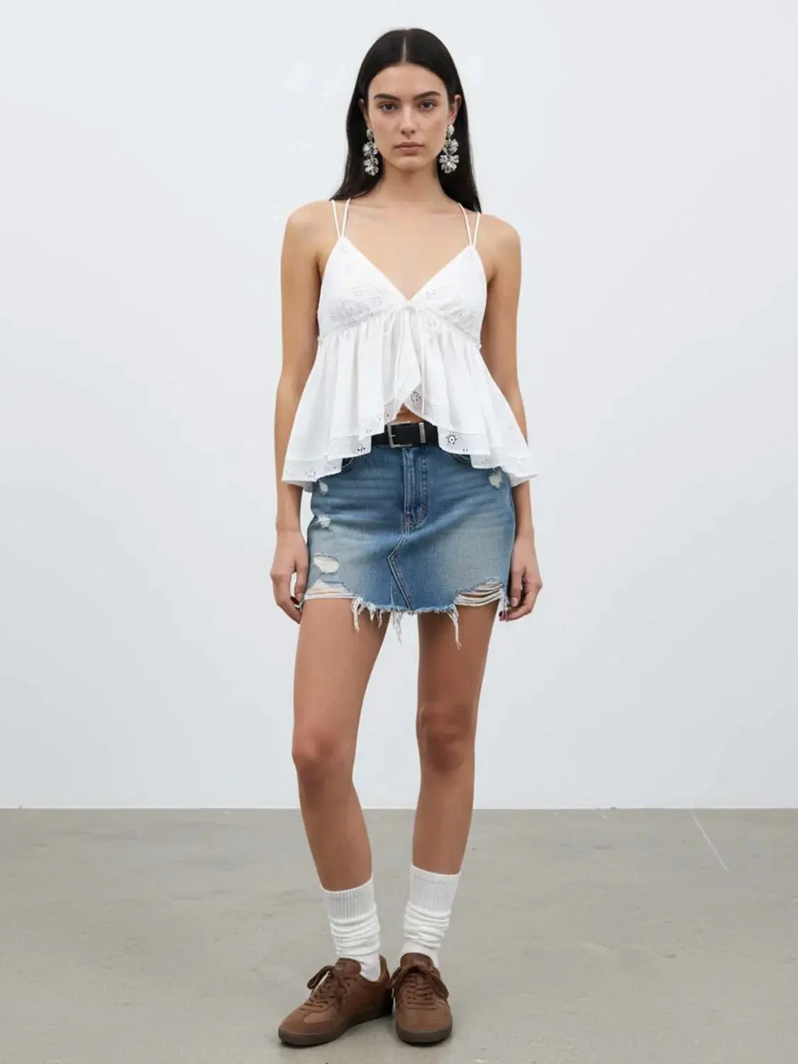 13594-embroidered-cotton-eyelet-tie-front-cami-top-3.webp Embroidered Cotton Eyelet Tie Front Cami Top