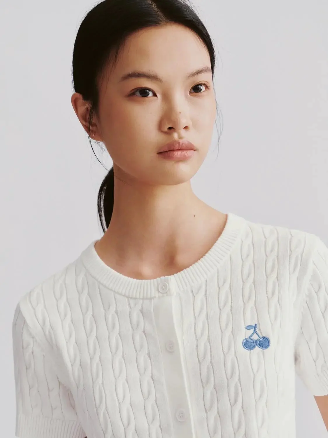 13654-lavender-cotton-cable-knit-short-sleeve-cardigans-11.webp Lavender Cotton Cable Knit Short Sleeve Cardigans