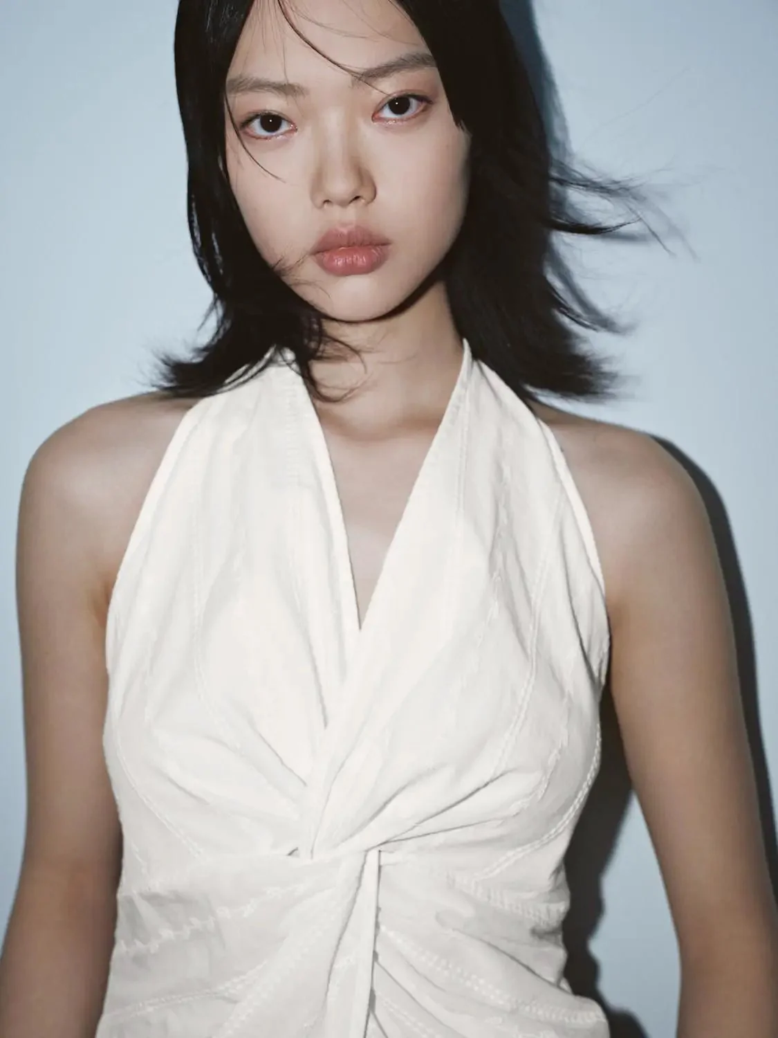 13714-white-cotton-embroidered-knot-front-cami-tops-3.webp White Cotton Embroidered Knot-Front Cami Tops