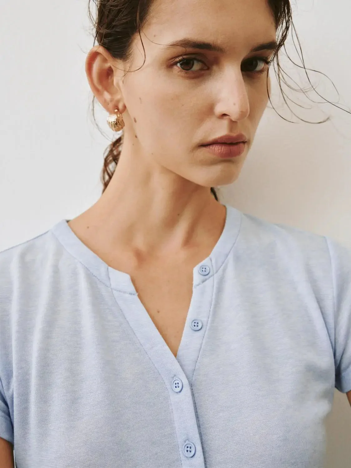 13727-cotton-knit-button-detail-short-sleeve-t-shirts-11.webp Cotton Knit Button Detail Short Sleeve T-Shirts