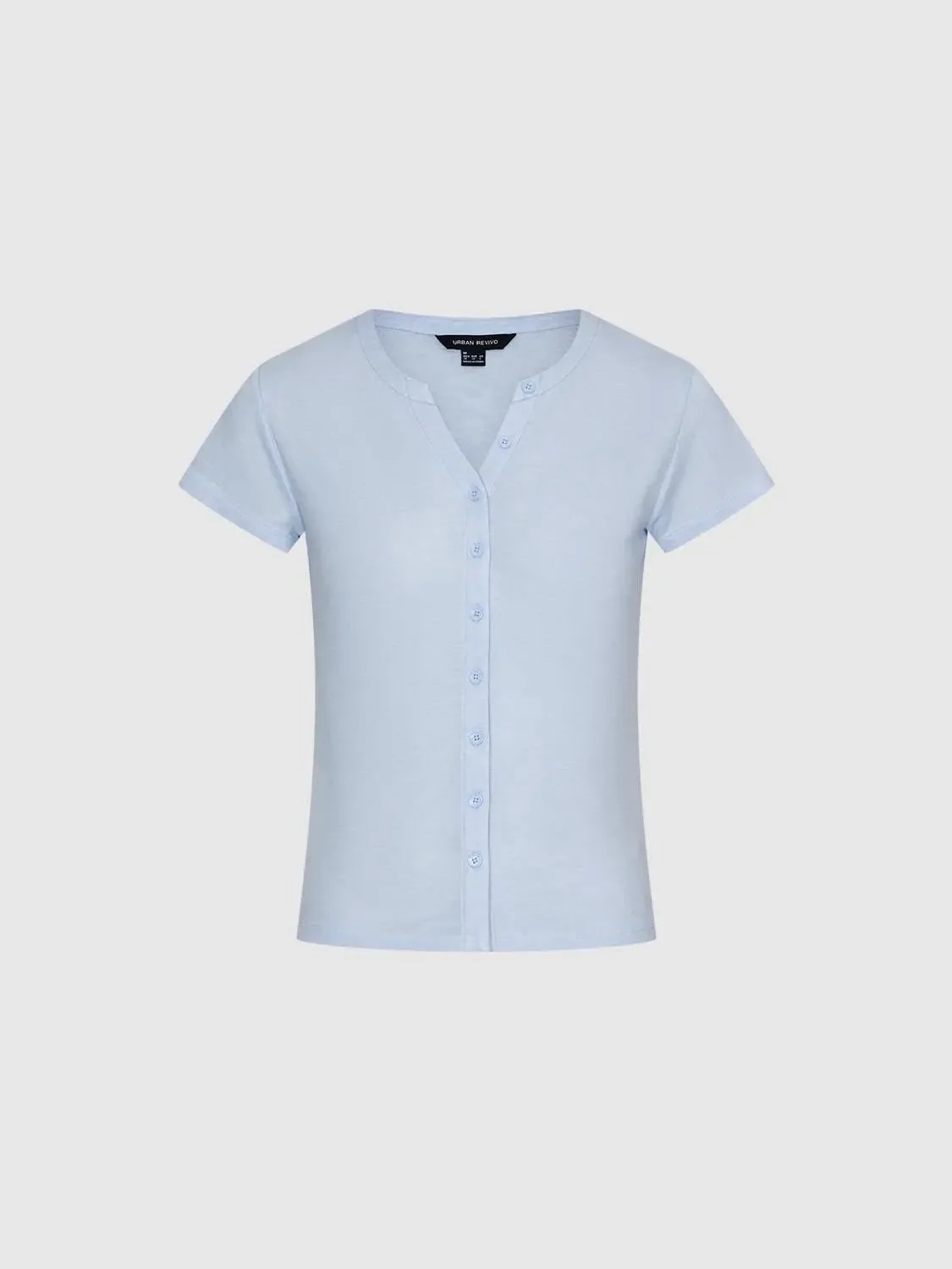 13727-cotton-knit-button-detail-short-sleeve-t-shirts-15.webp Cotton Knit Button Detail Short Sleeve T-Shirts