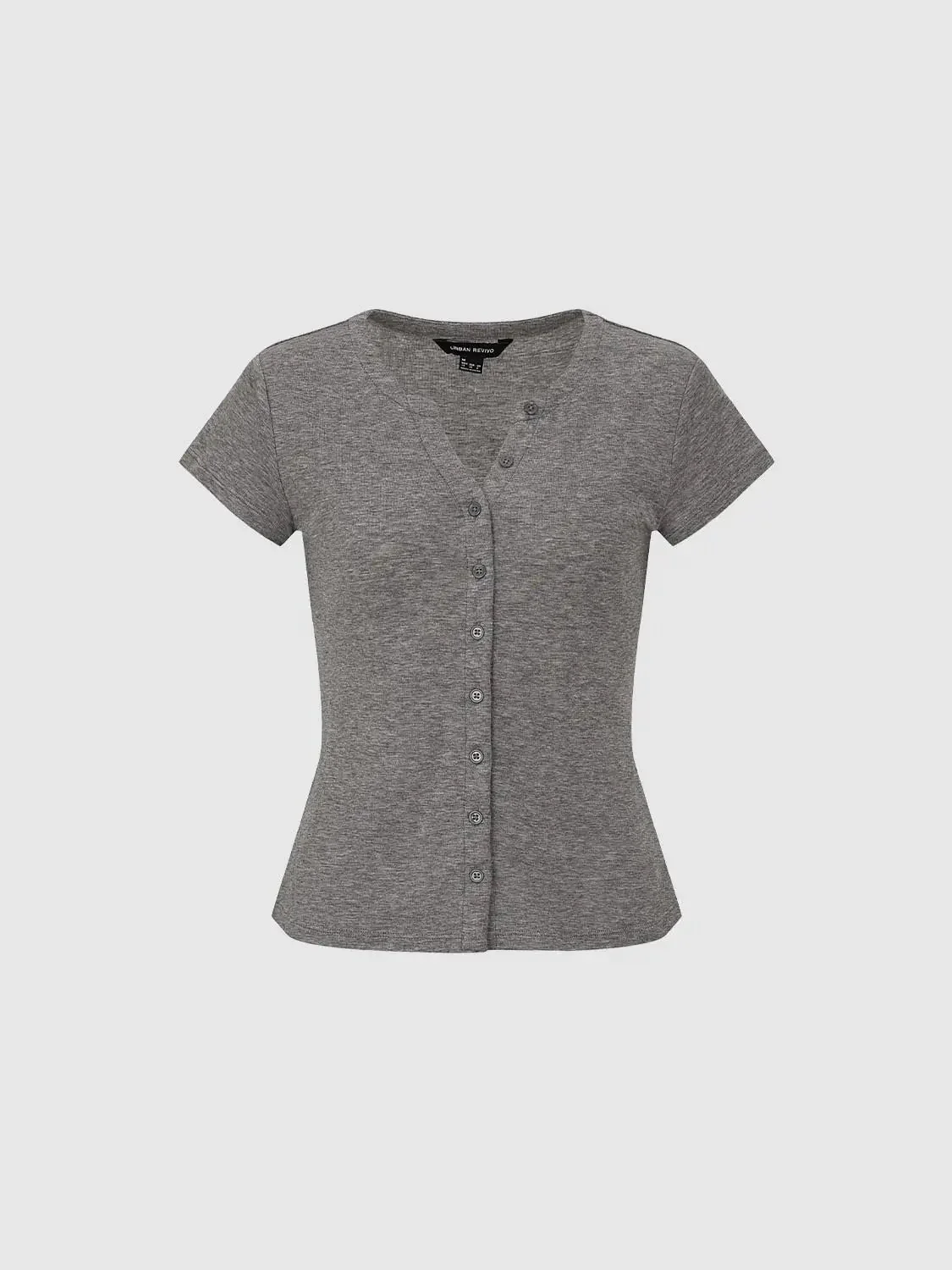 13727-cotton-knit-button-detail-short-sleeve-t-shirts-17.webp Cotton Knit Button Detail Short Sleeve T-Shirts
