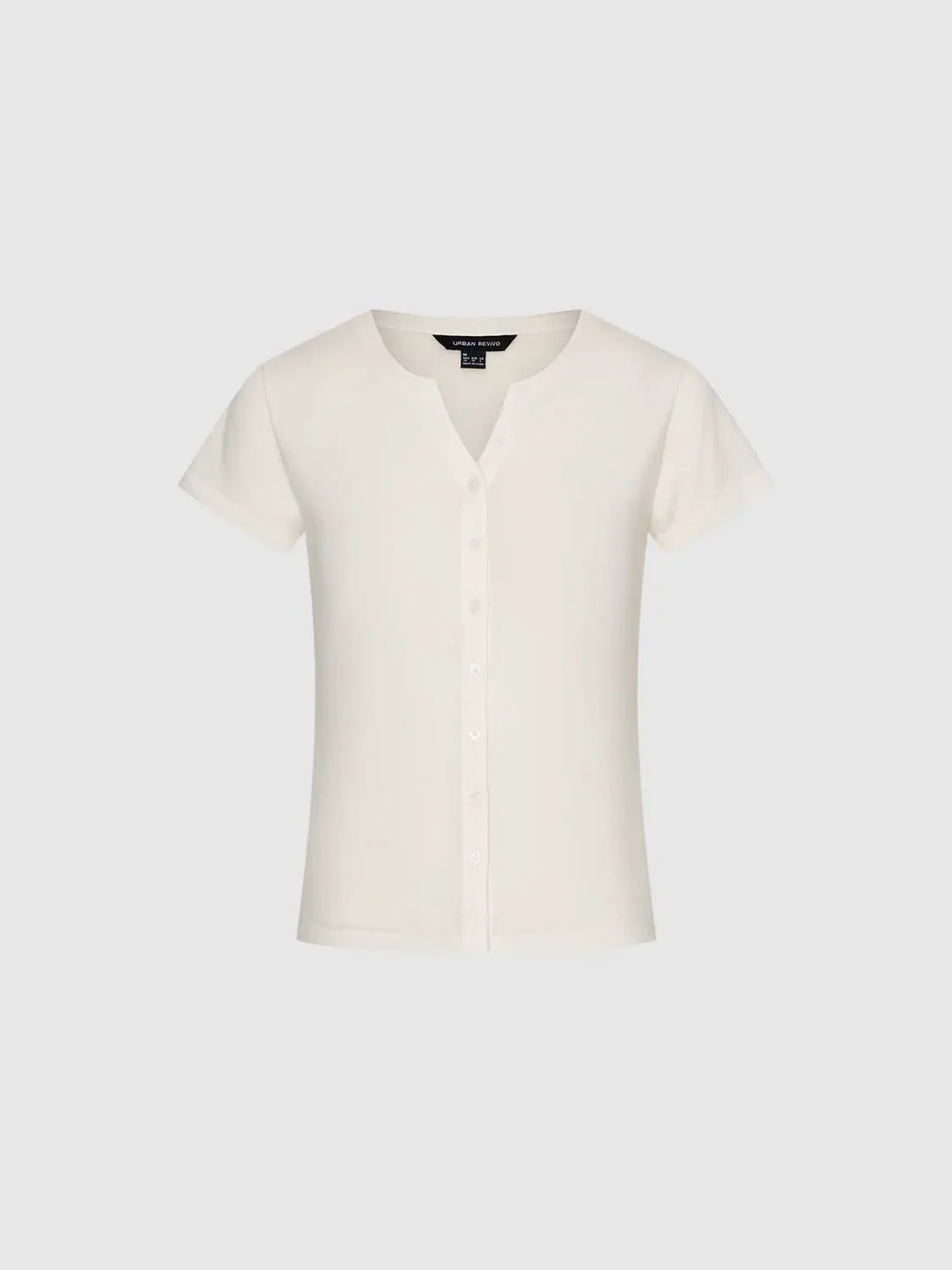 13727-cotton-knit-button-detail-short-sleeve-t-shirts-7.webp Cotton Knit Button Detail Short Sleeve T-Shirts
