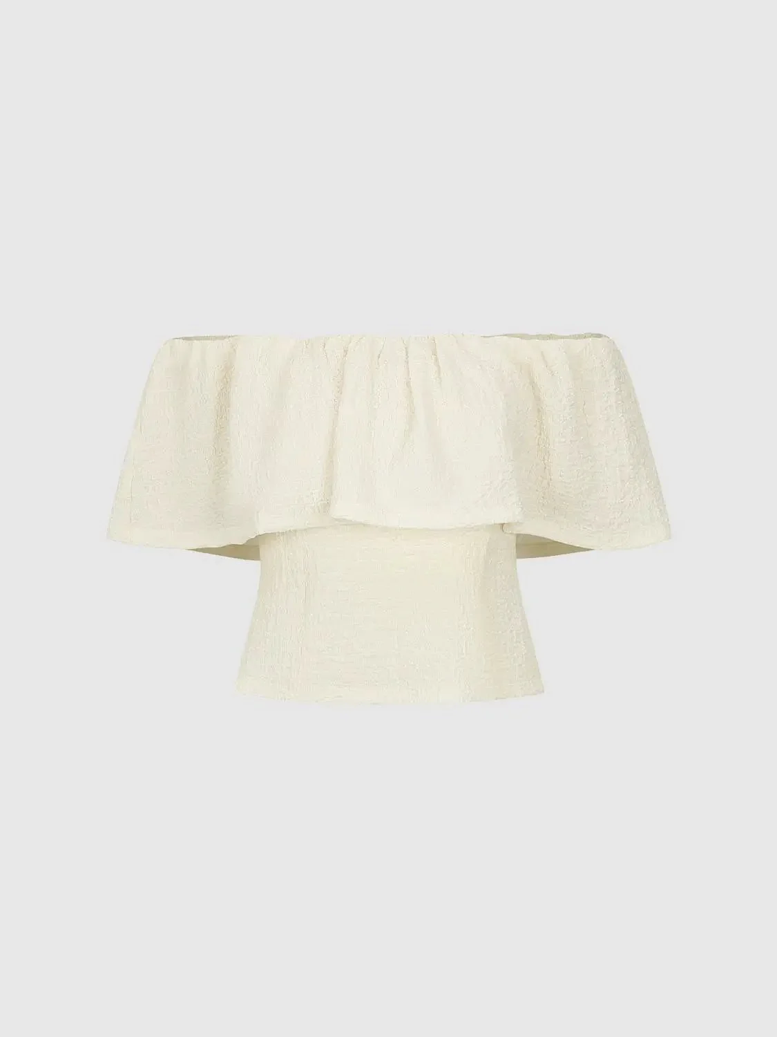 Foldover One Shoulder Overhead Shirts With Slight Stretch Fabric
