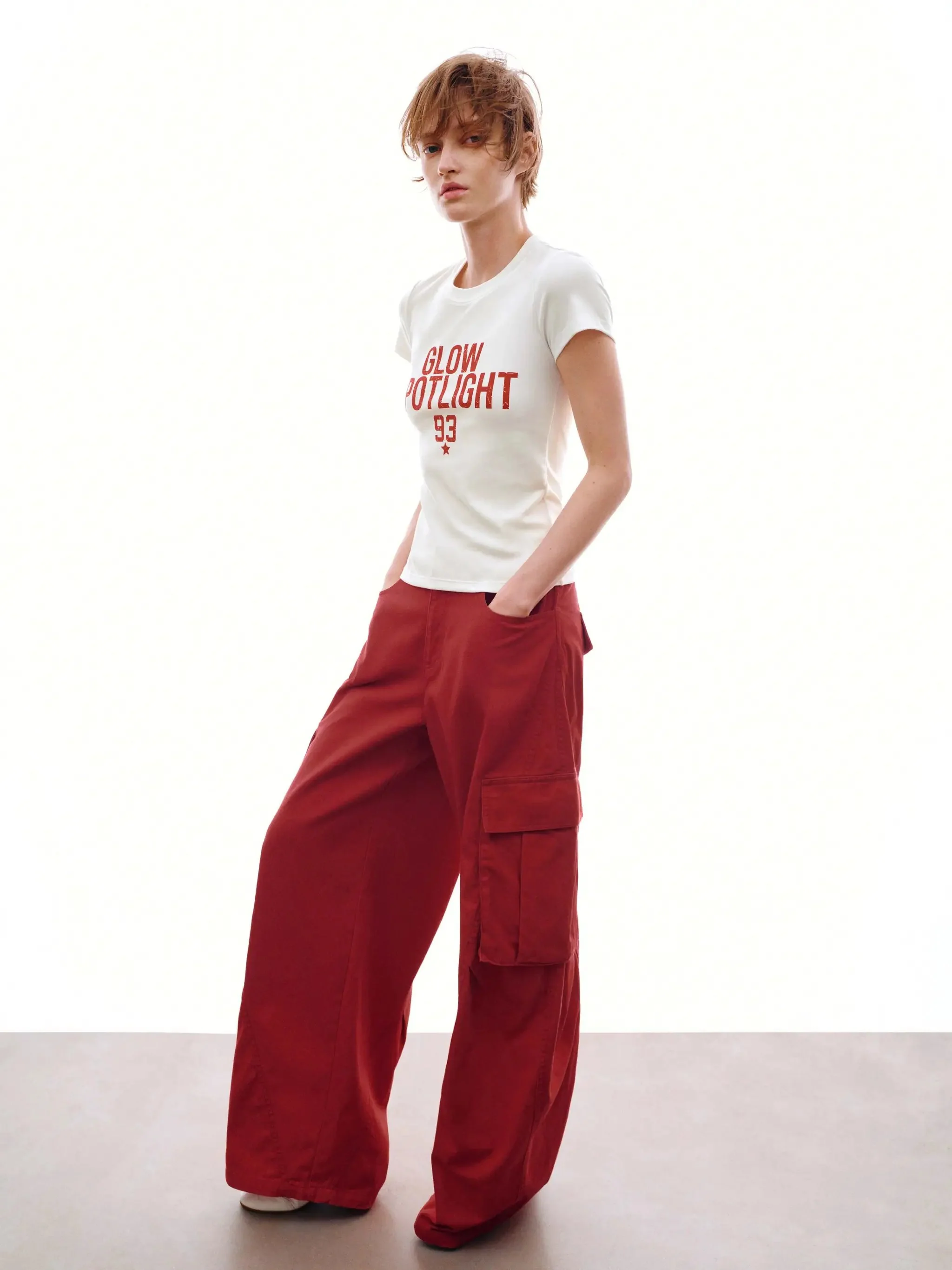 Printed Crew Neck Skinny Fit T-Shirts For Everyday Wear
