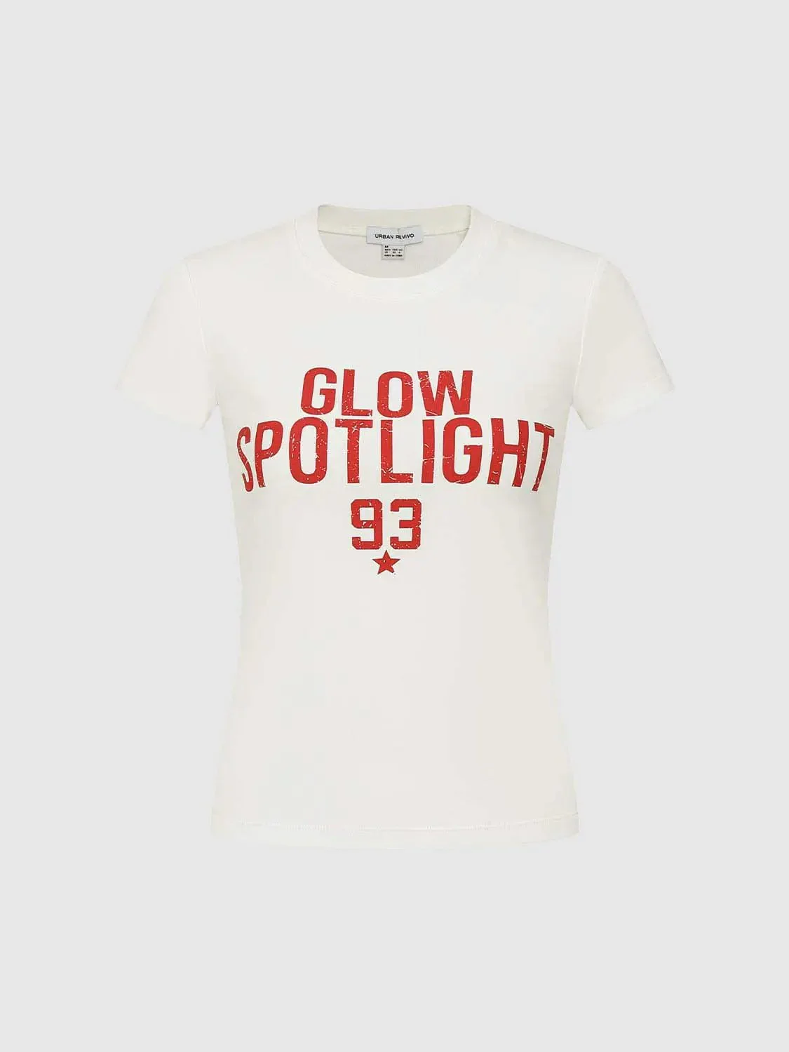 Printed Crew Neck Skinny Fit T-Shirts For Everyday Wear