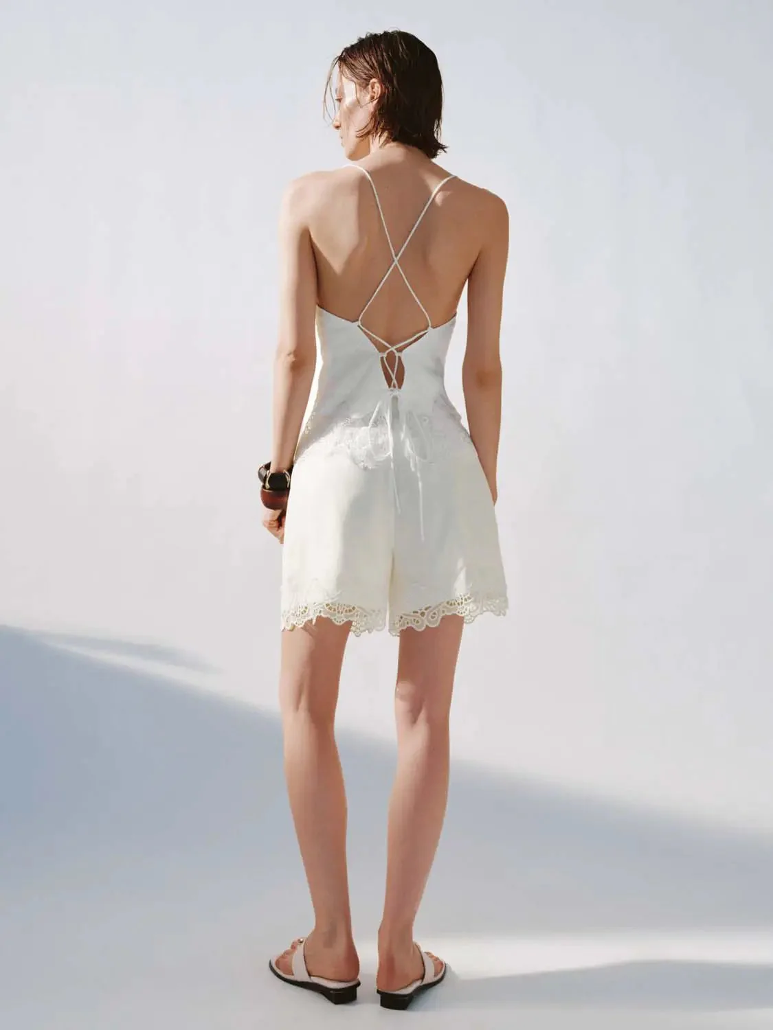 13909-drawstring-lace-trim-linen-lyocell-shorts-6.webp Drawstring Lace Trim Linen Lyocell Shorts