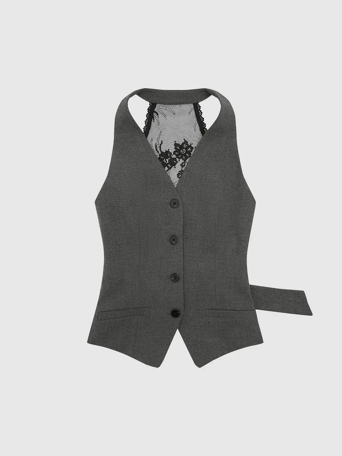 V-Neck Sleeveless Tailored Vests