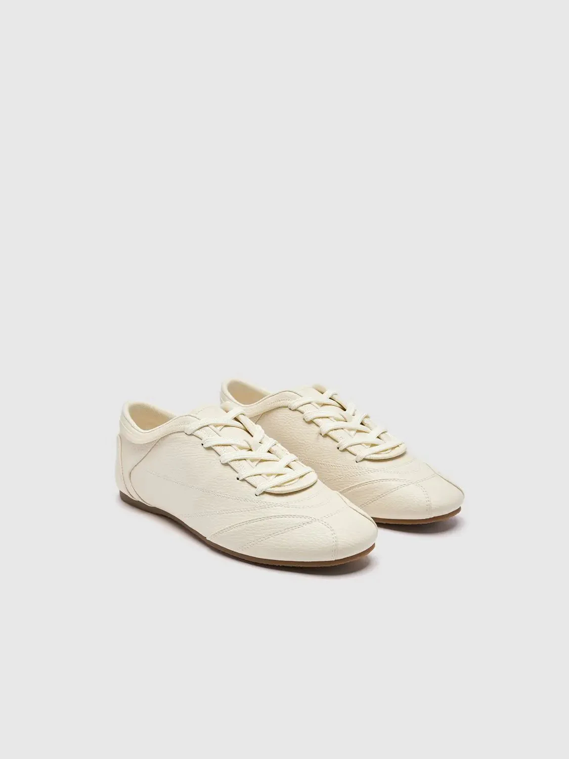 13980-cream-textured-upper-lace-up-flat-everyday-pumps-13.webp Cream Textured Upper Lace-Up Flat Everyday Pumps