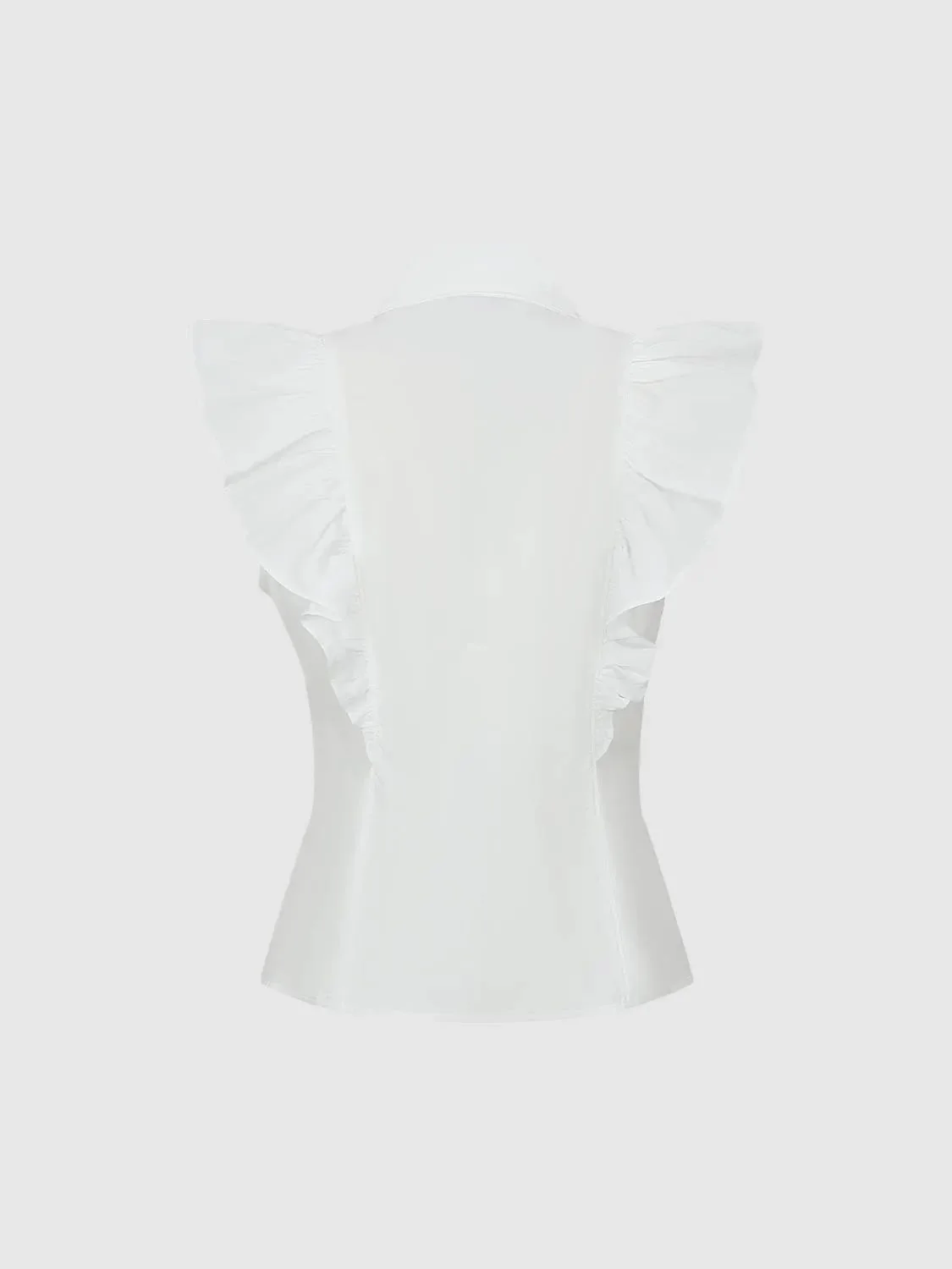 14080-cotton-ruffle-sleeve-tailored-shirt-10.webp Cotton Ruffle Sleeve Tailored Shirt
