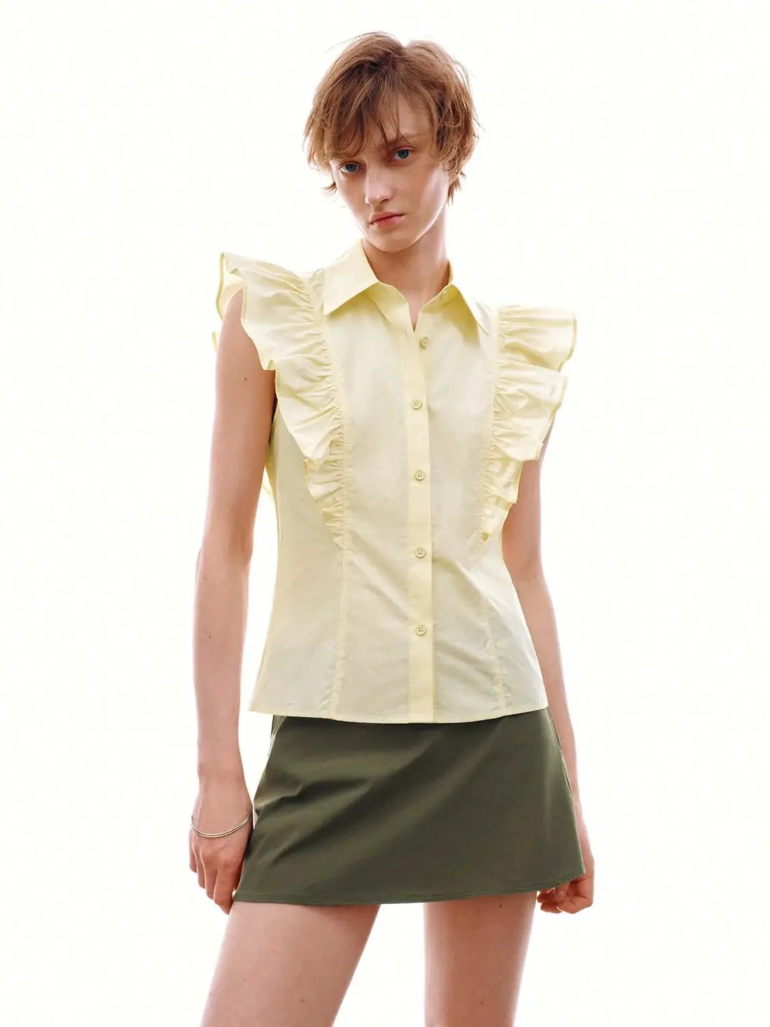 14080-cotton-ruffle-sleeve-tailored-shirt-12.webp Cotton Ruffle Sleeve Tailored Shirt