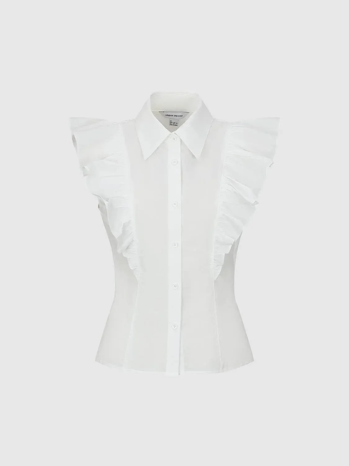 14080-cotton-ruffle-sleeve-tailored-shirt-9.webp Cotton Ruffle Sleeve Tailored Shirt