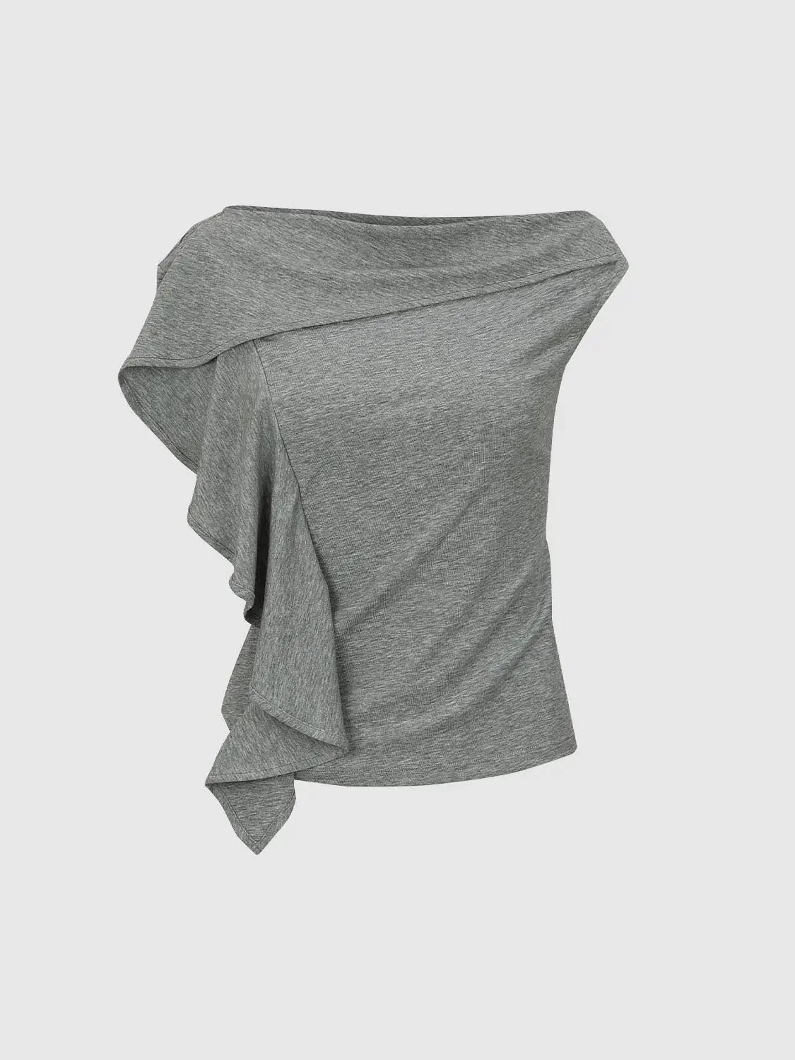 1412-lyocell-blend-asymmetric-ruffle-one-shoulder-top-7.webp Lyocell Blend Asymmetric Ruffle One Shoulder Top