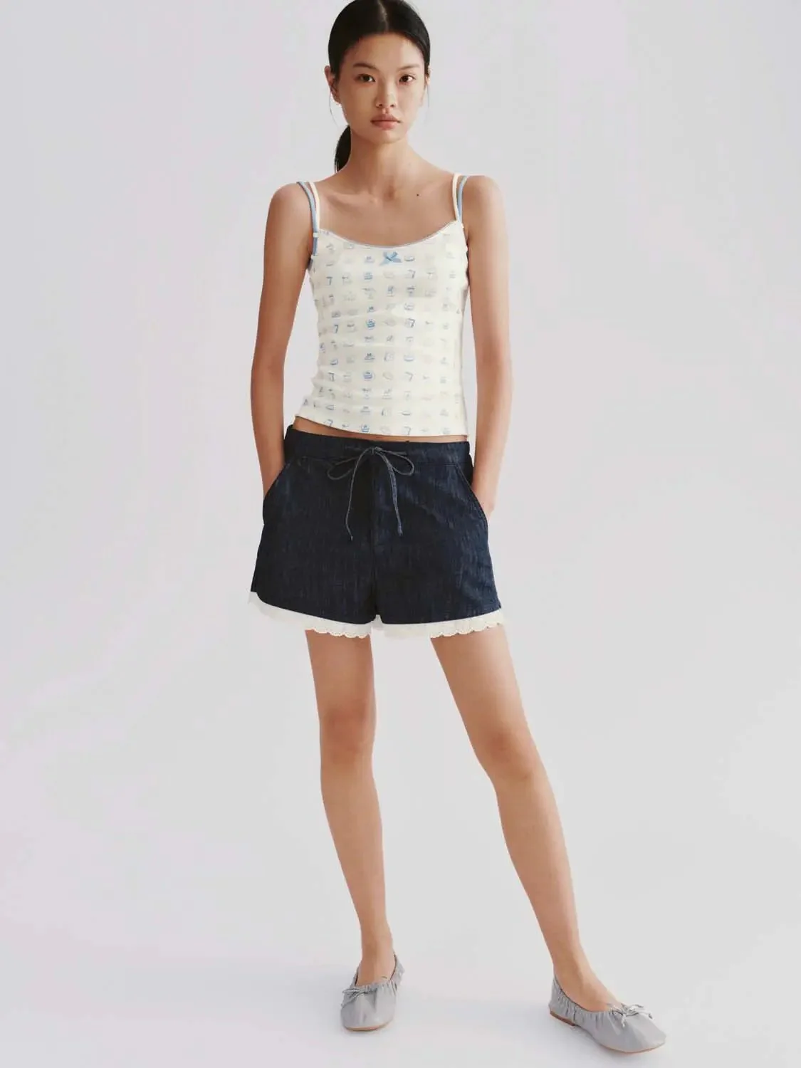 14216-bow-detail-printed-cotton-slim-fit-tank-top-4.webp Bow Detail Printed Cotton Slim Fit Tank Top