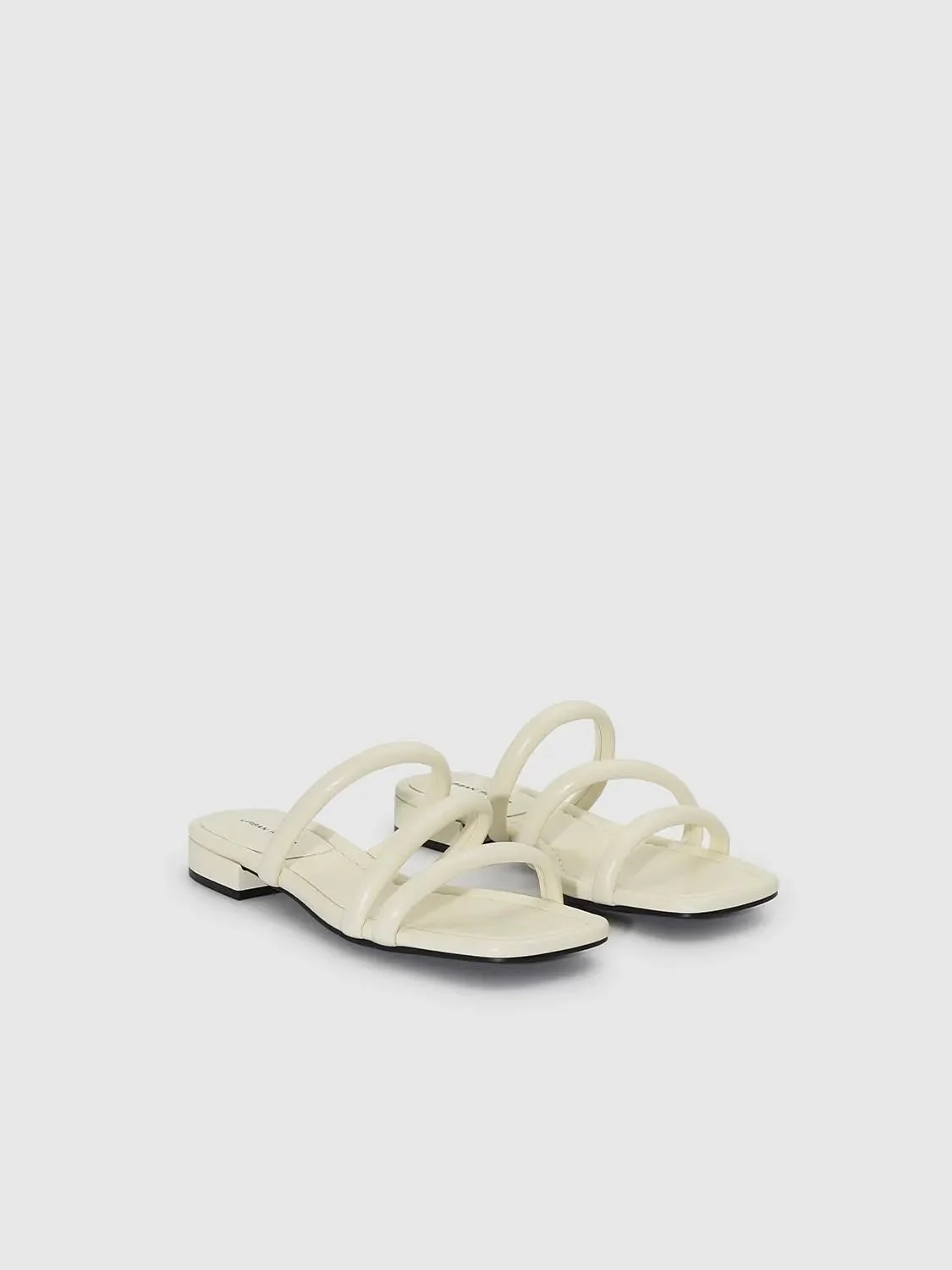 14243-cream-strappy-slip-on-with-padded-insole-slippers-13.webp Cream Strappy Slip On With Padded Insole Slippers