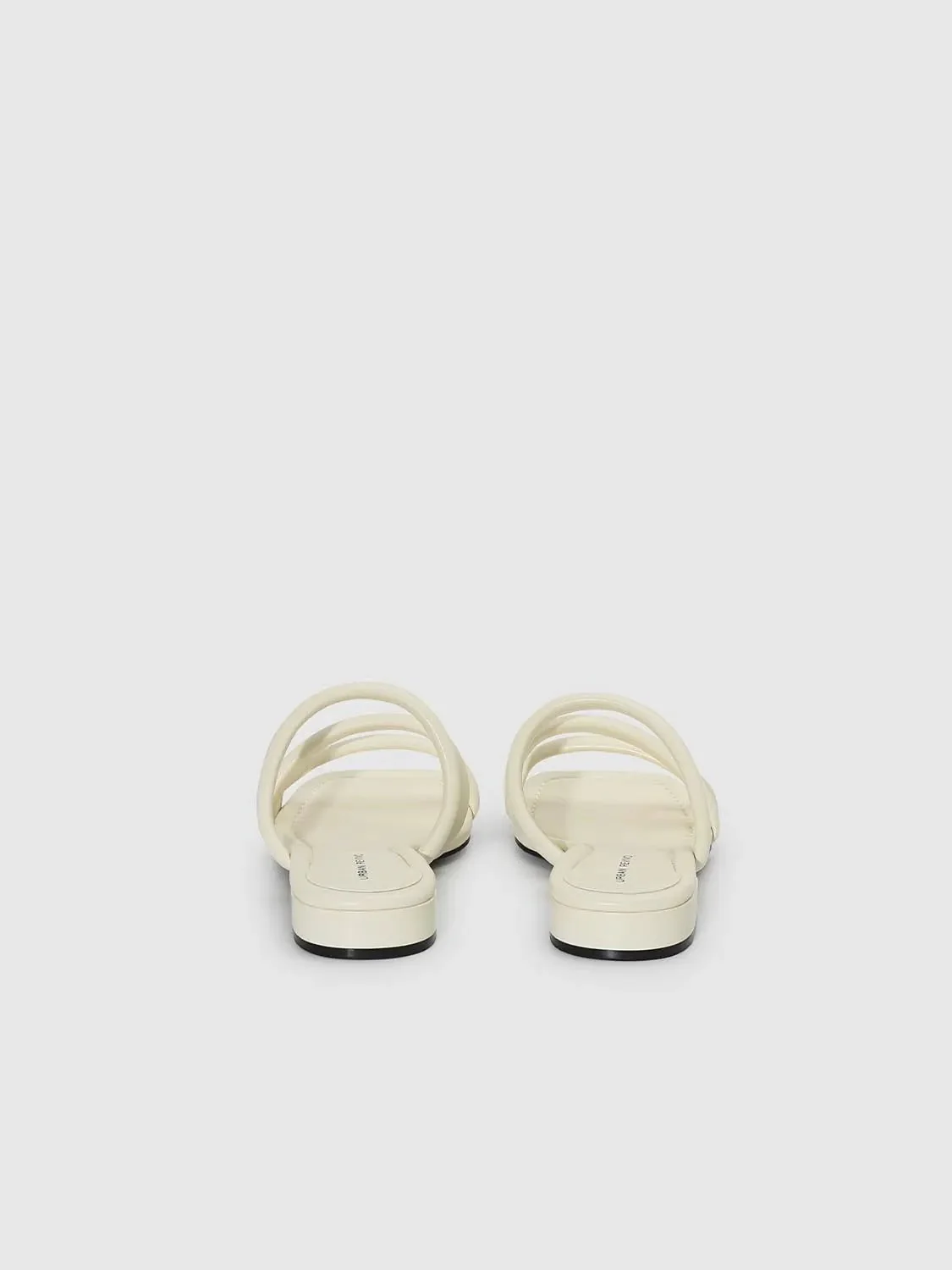 14243-cream-strappy-slip-on-with-padded-insole-slippers-3.webp Cream Strappy Slip On With Padded Insole Slippers
